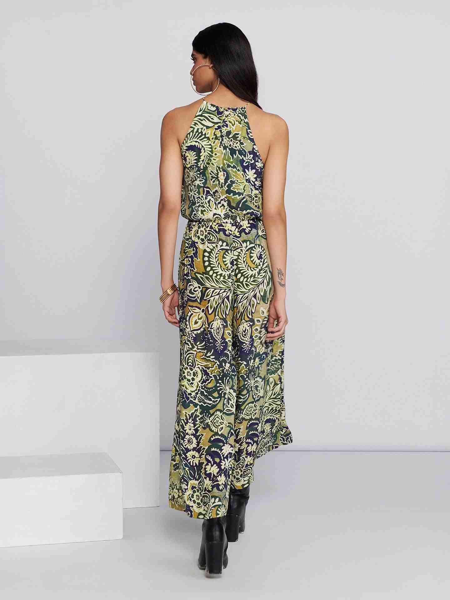Green Multi Briar Jumpsuit
