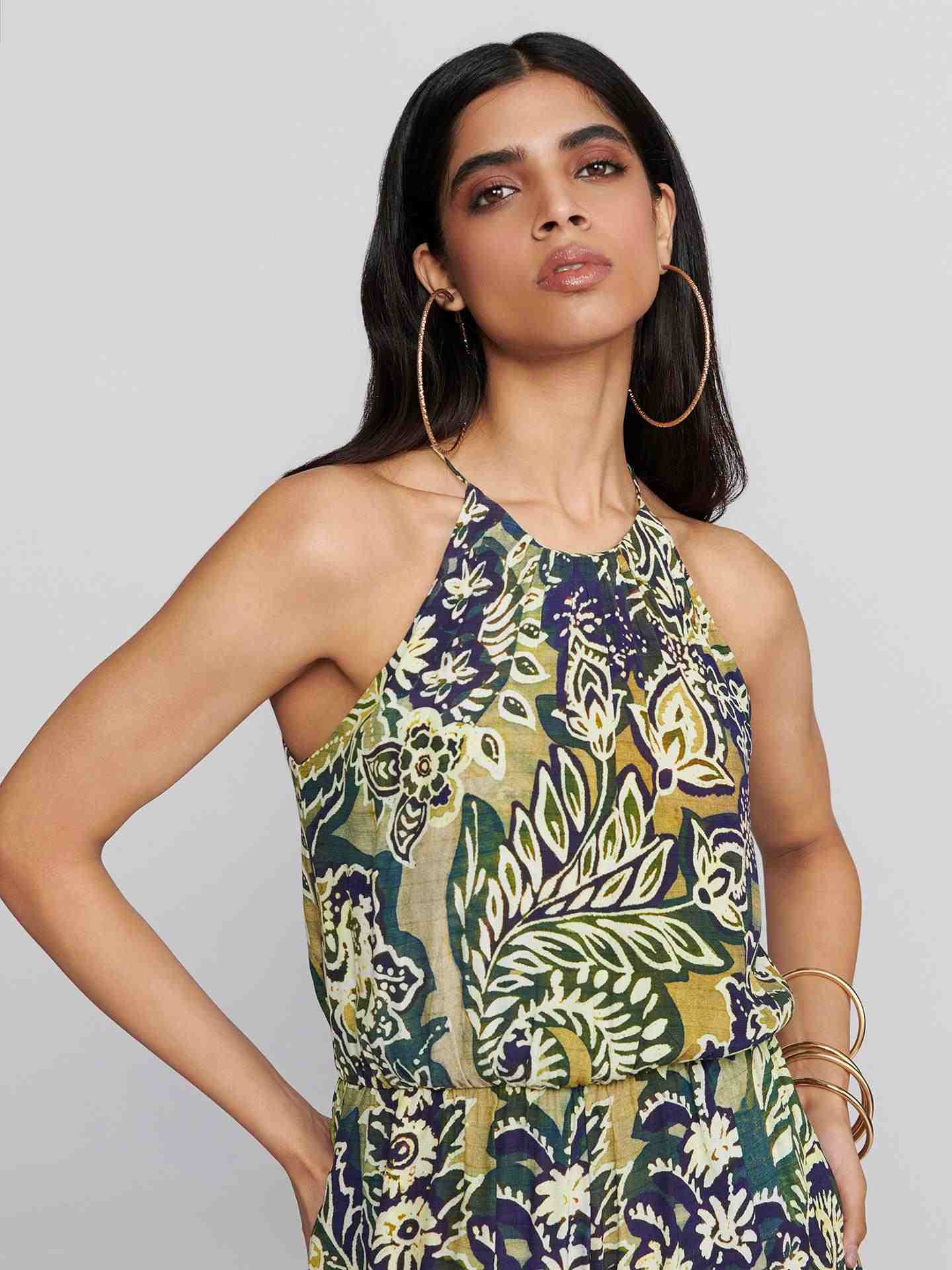 Green Multi Briar Jumpsuit