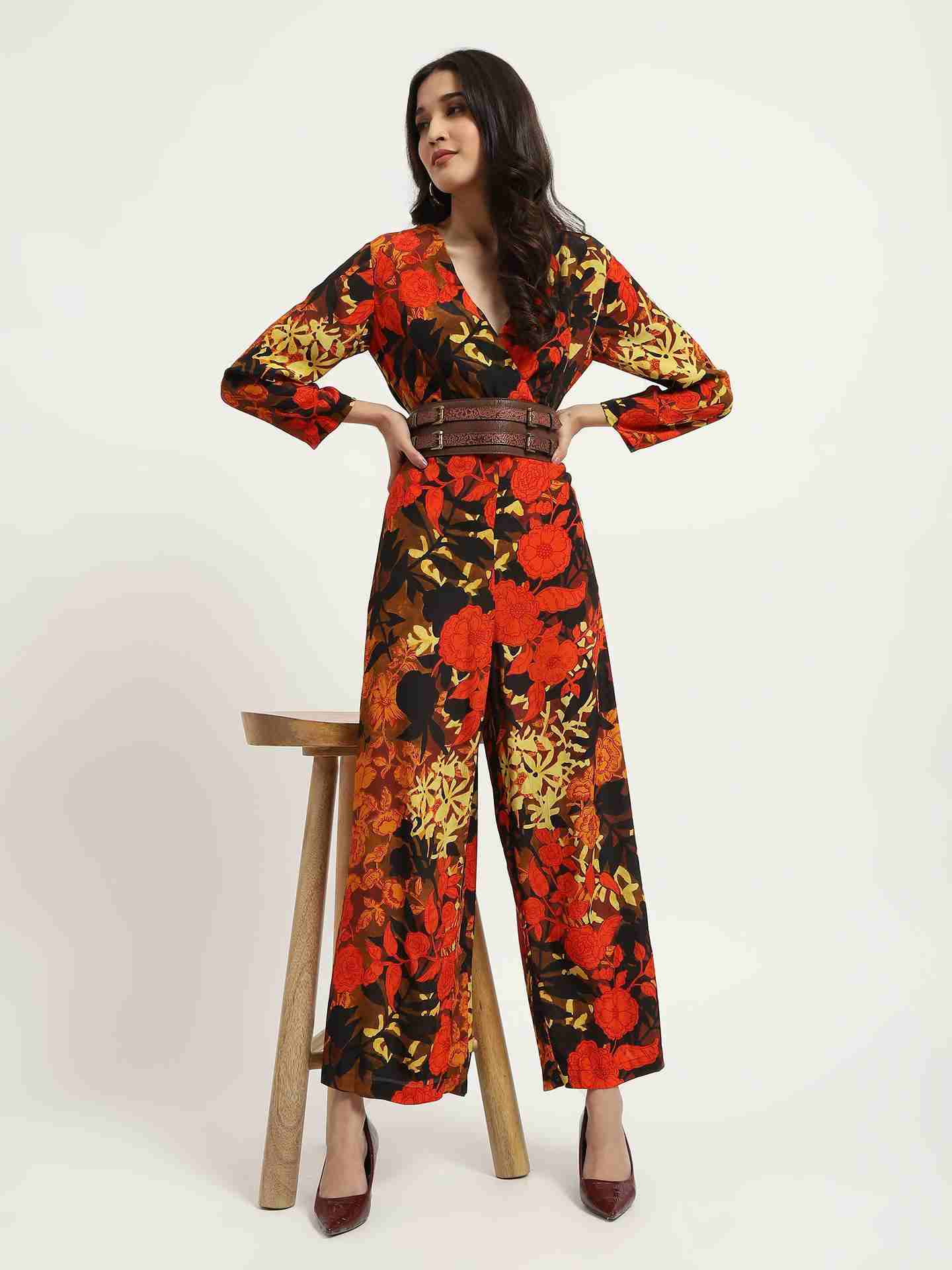 Black Floriane Jumpsuit