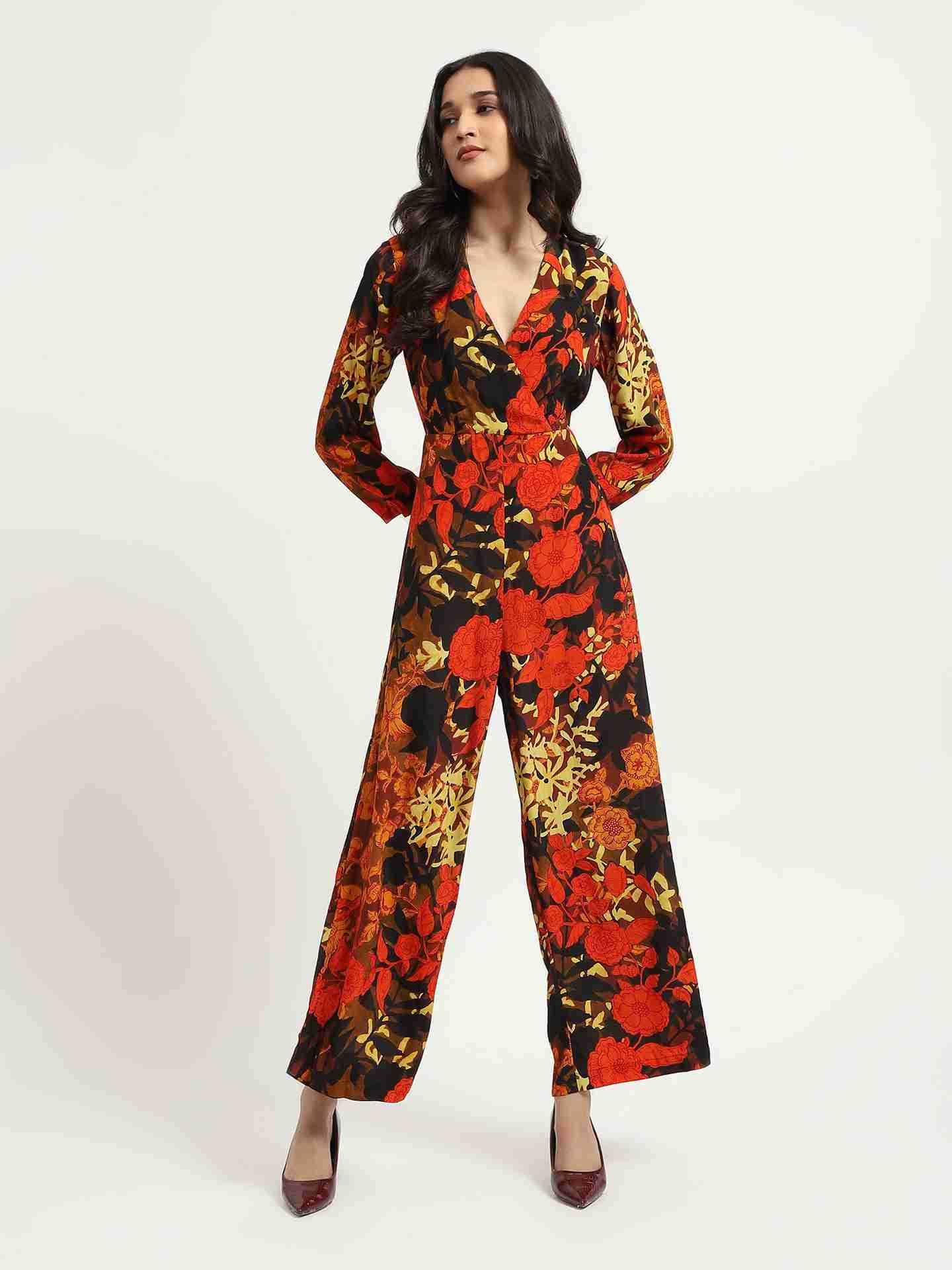 Black Floriane Jumpsuit