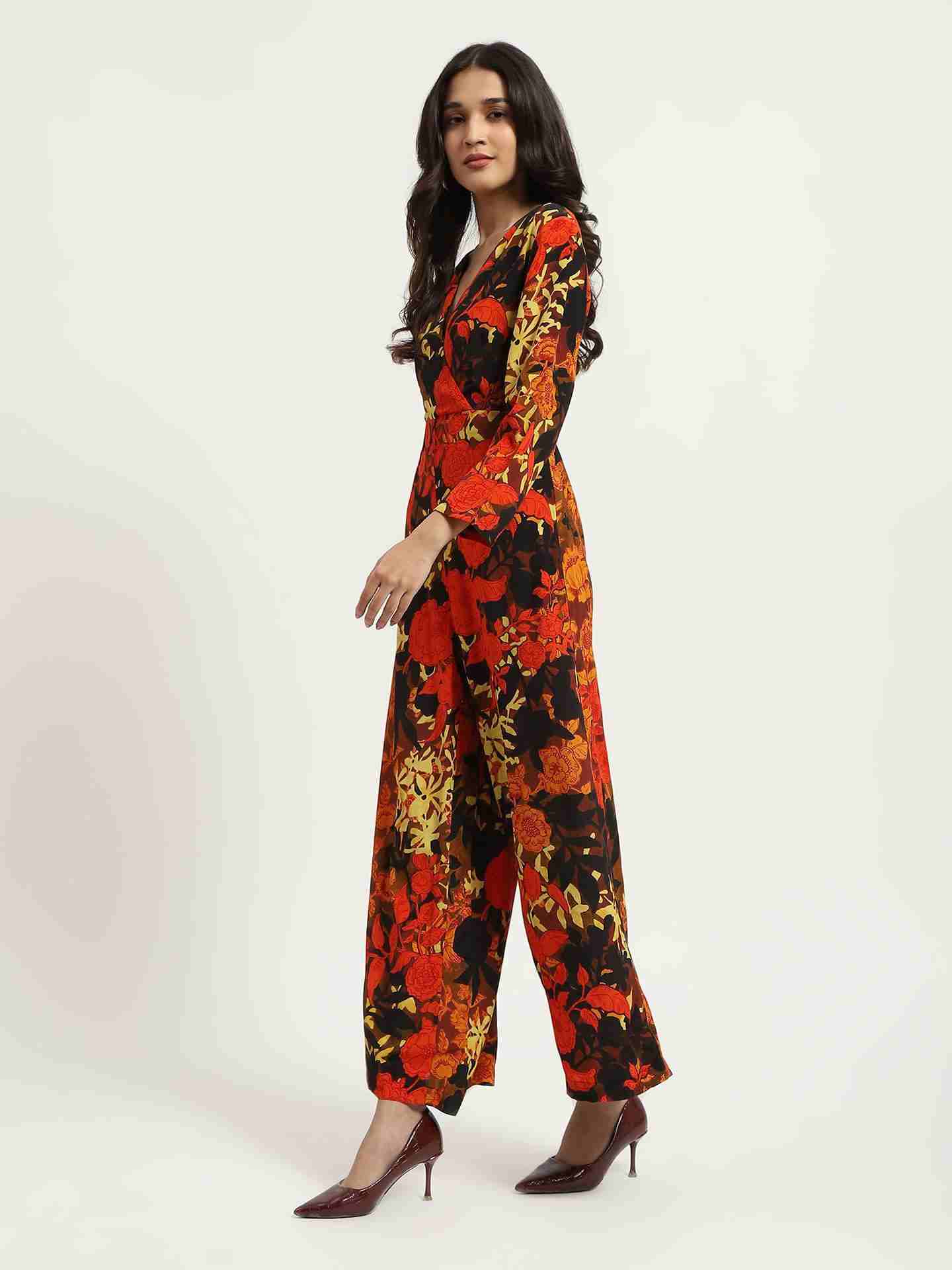 Black Floriane Jumpsuit