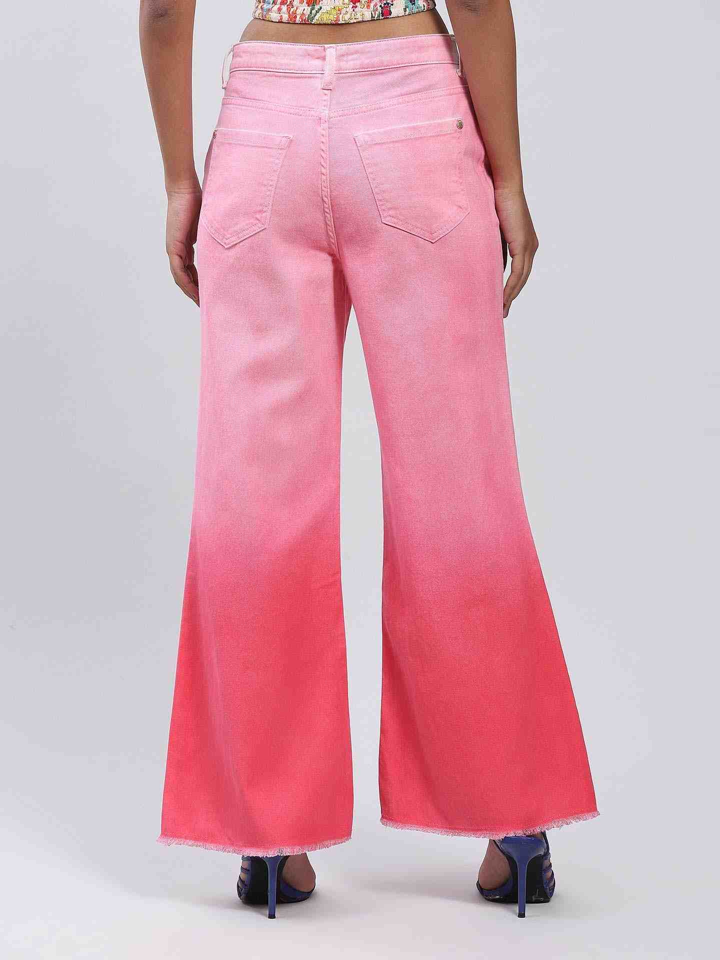Pink Ombre Denim Jeans