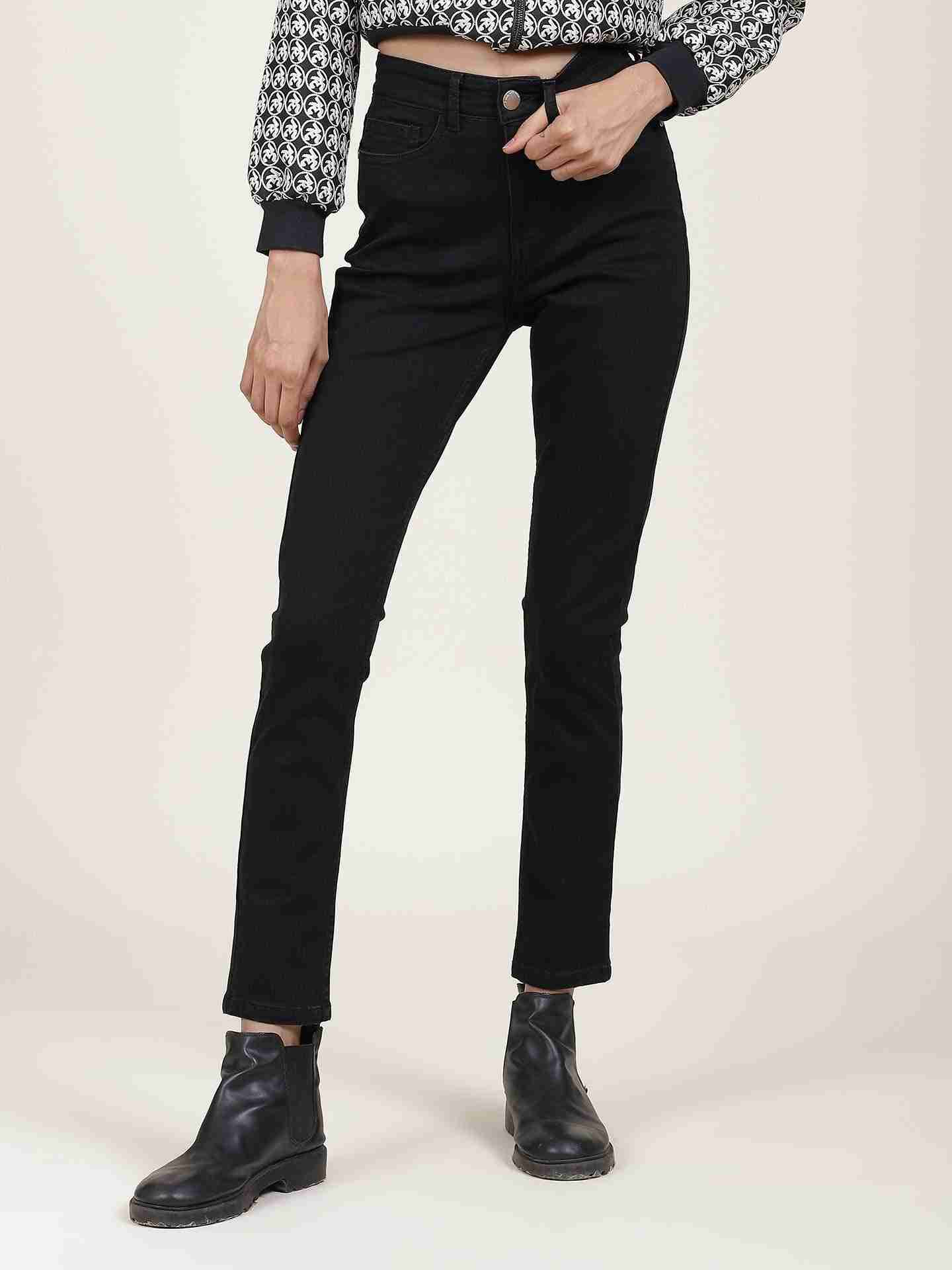 Black Denim Drift Skinny Jeans