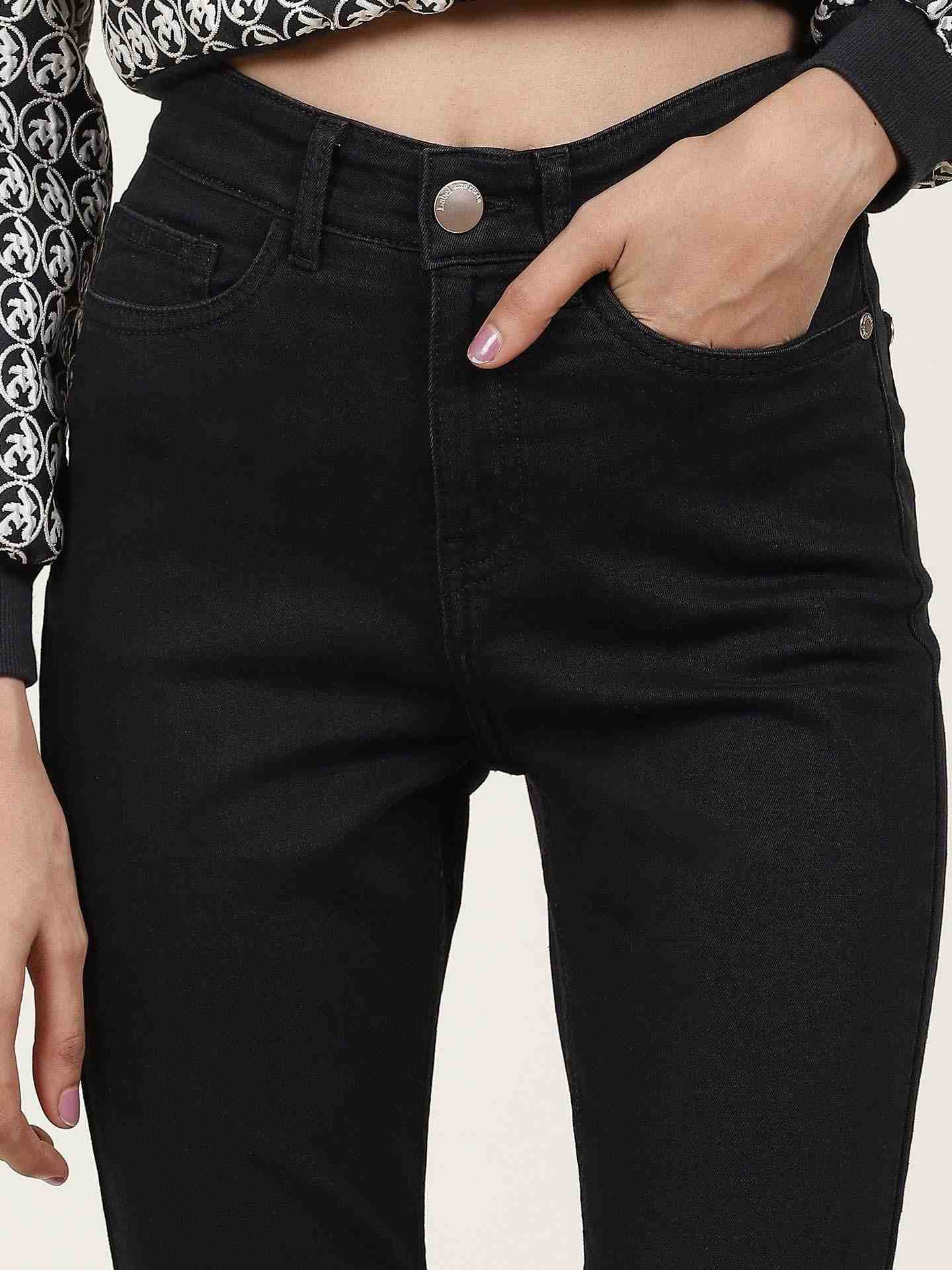 Black Denim Drift Skinny Jeans