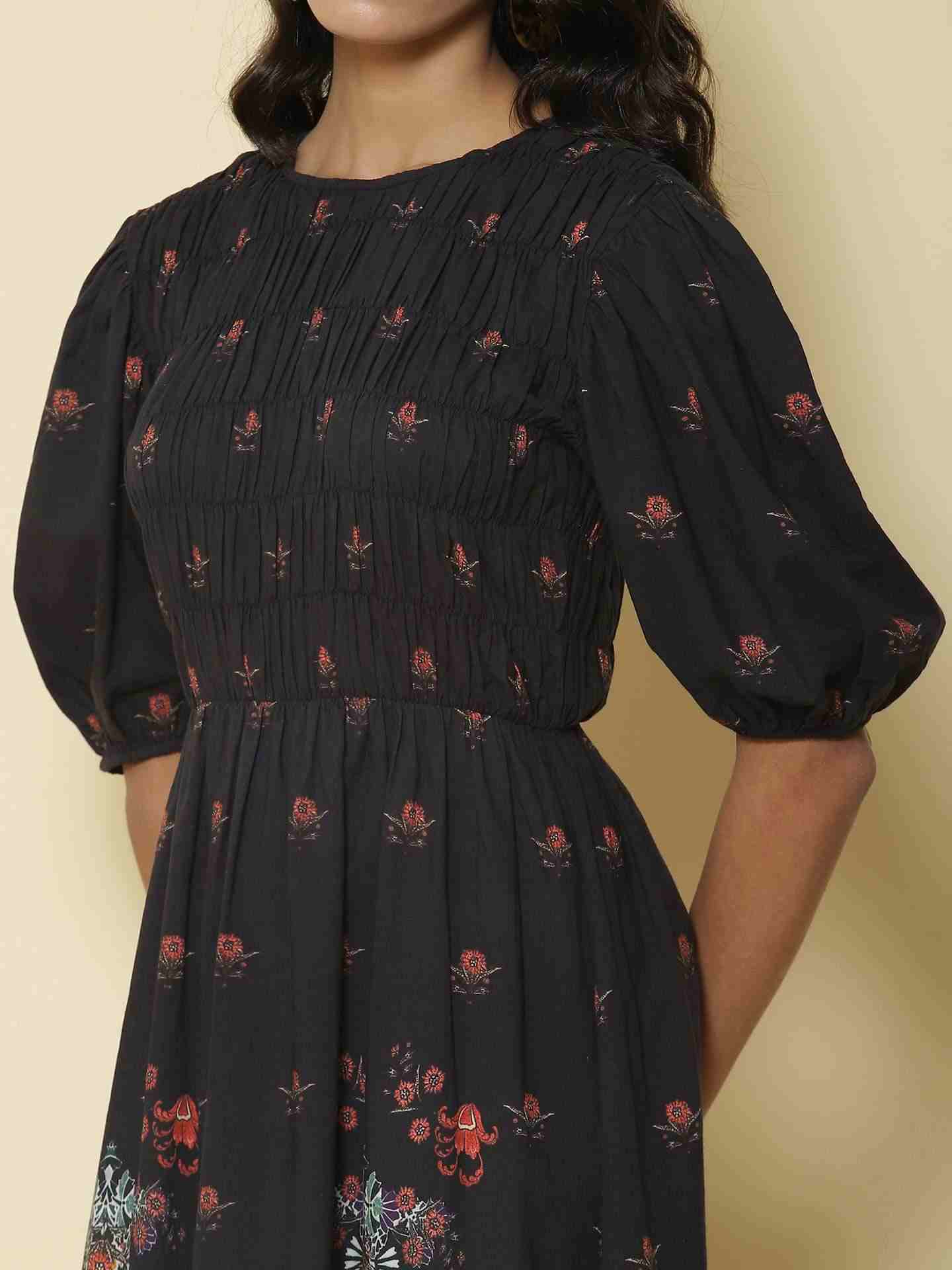 Black Vierra Maxi Dress