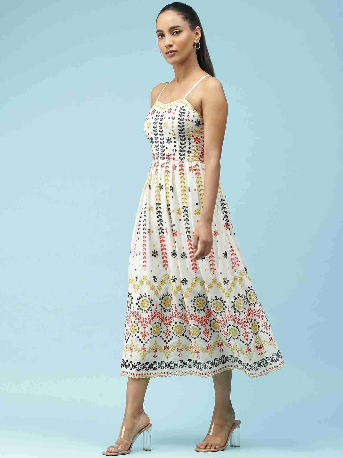 White Colette Midi Dress