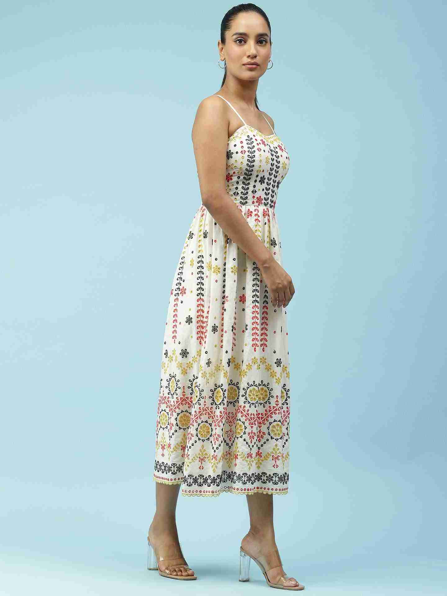 White Colette Midi Dress