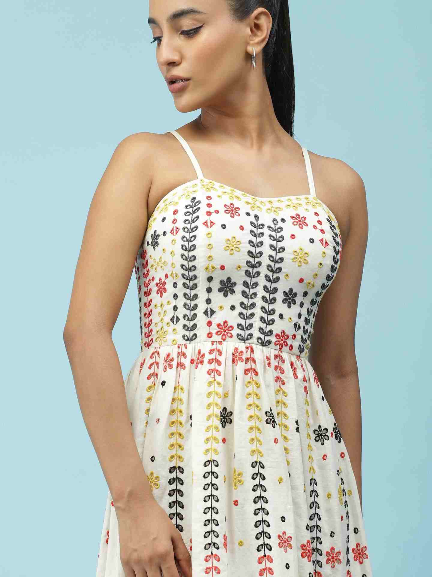 White Colette Midi Dress