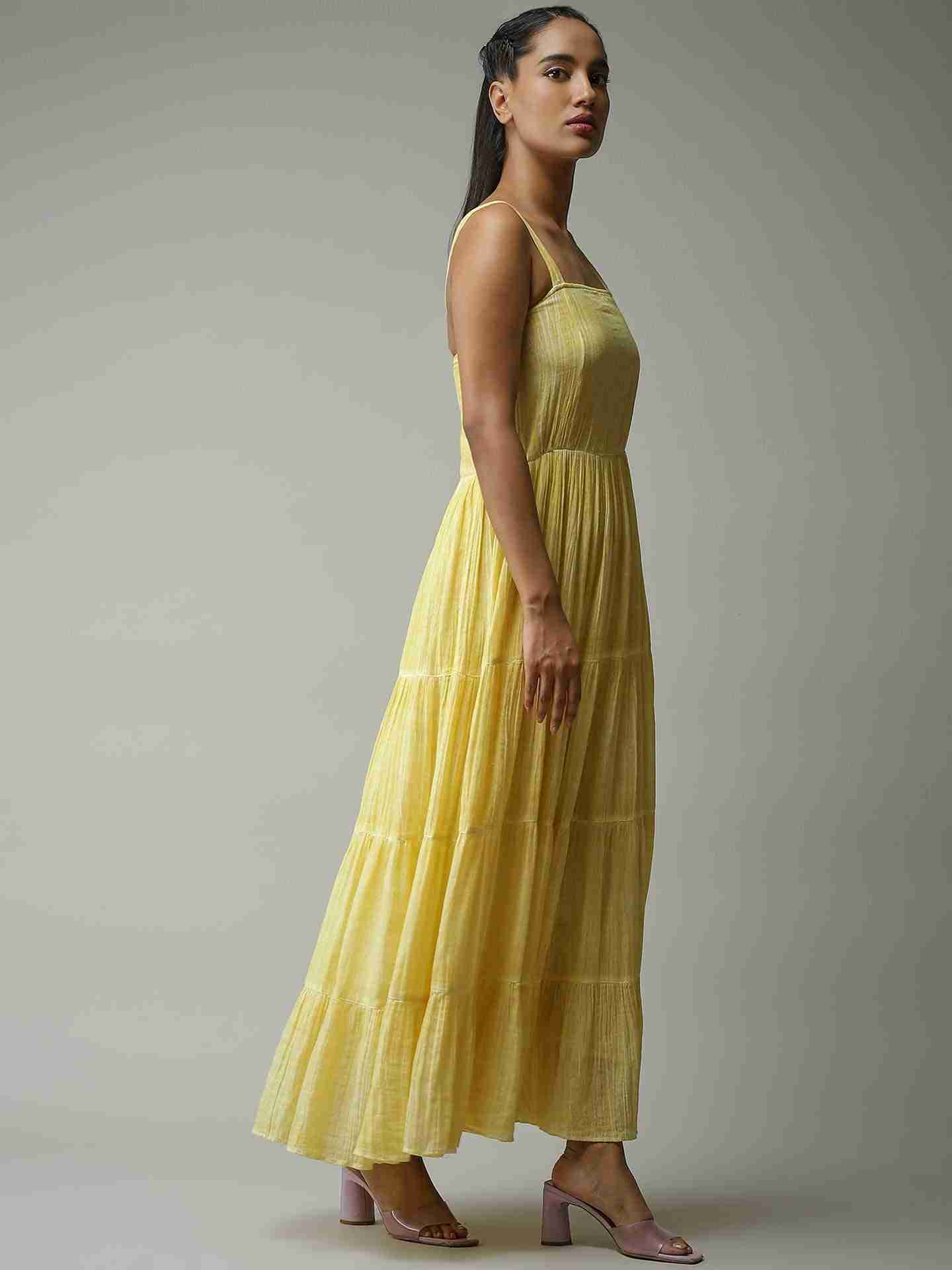 Yellow Leisure Basics Dress