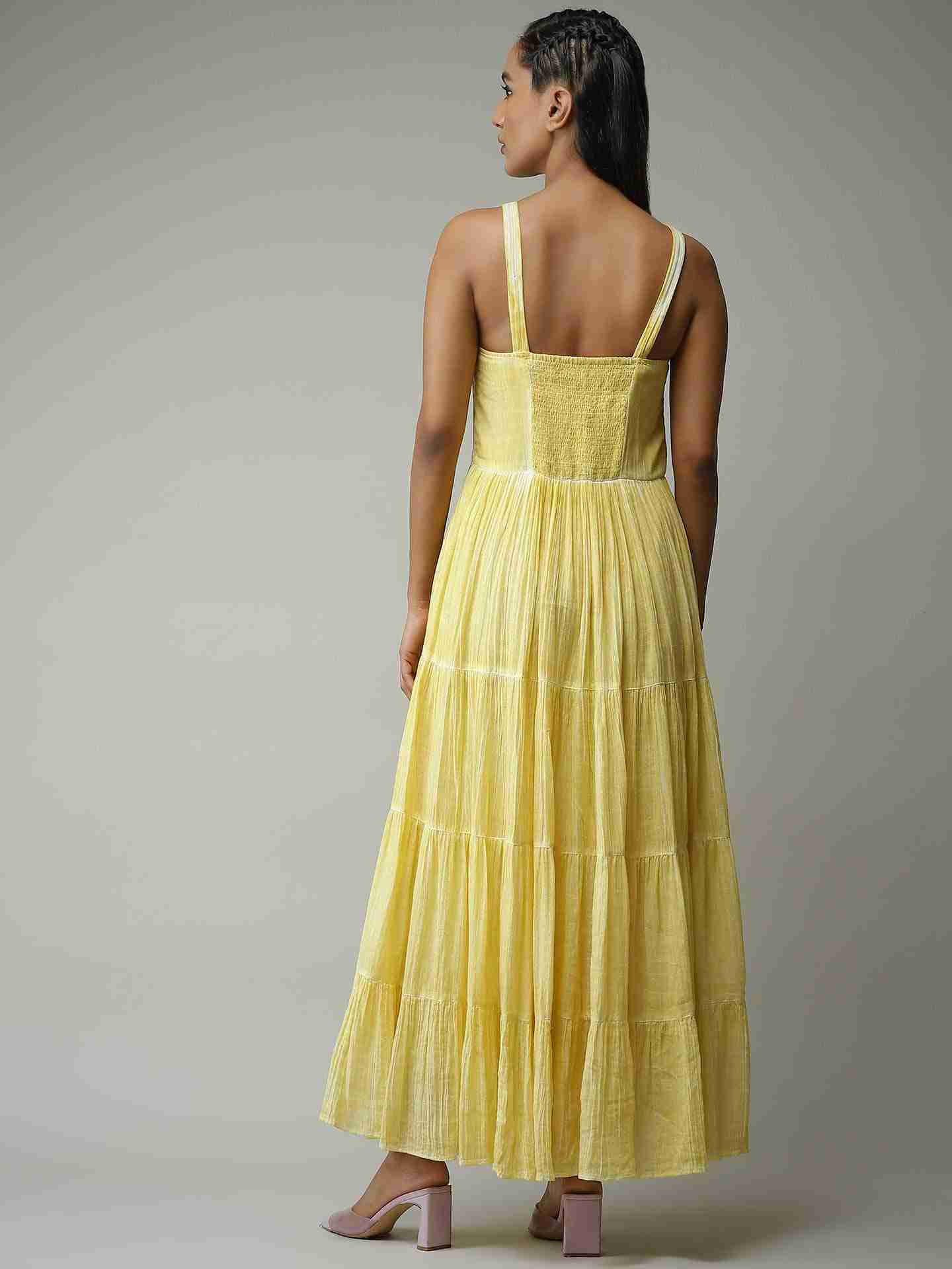 Yellow Leisure Basics Dress