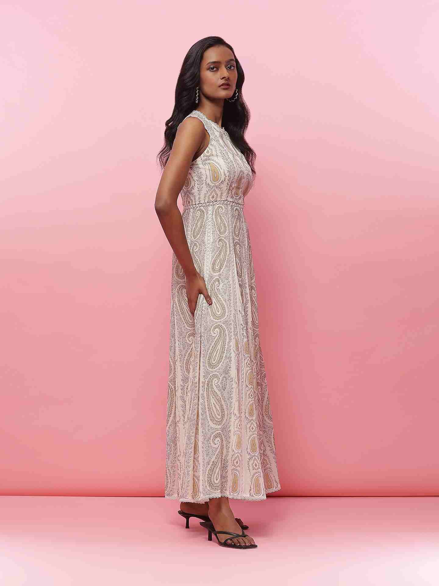 Ecru Marcella Long Dress