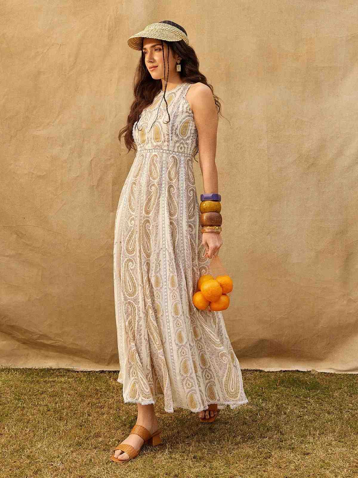 Ecru Marcella Long Dress