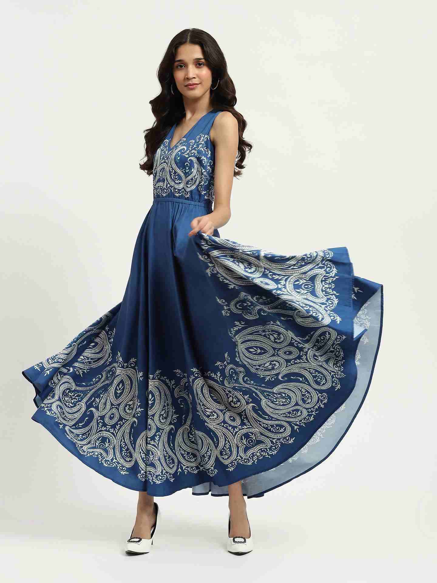 Blue Fallon Maxi Dress