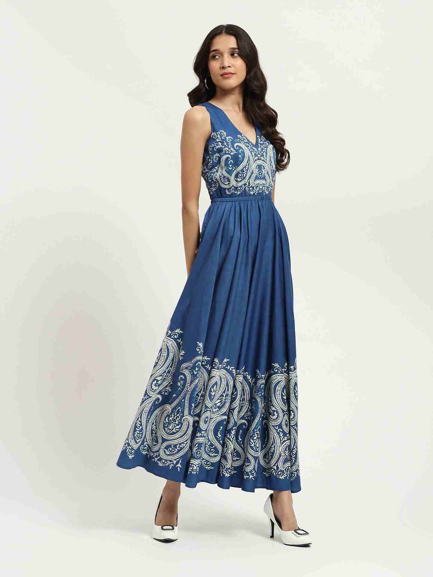 Blue Fallon Maxi Dress