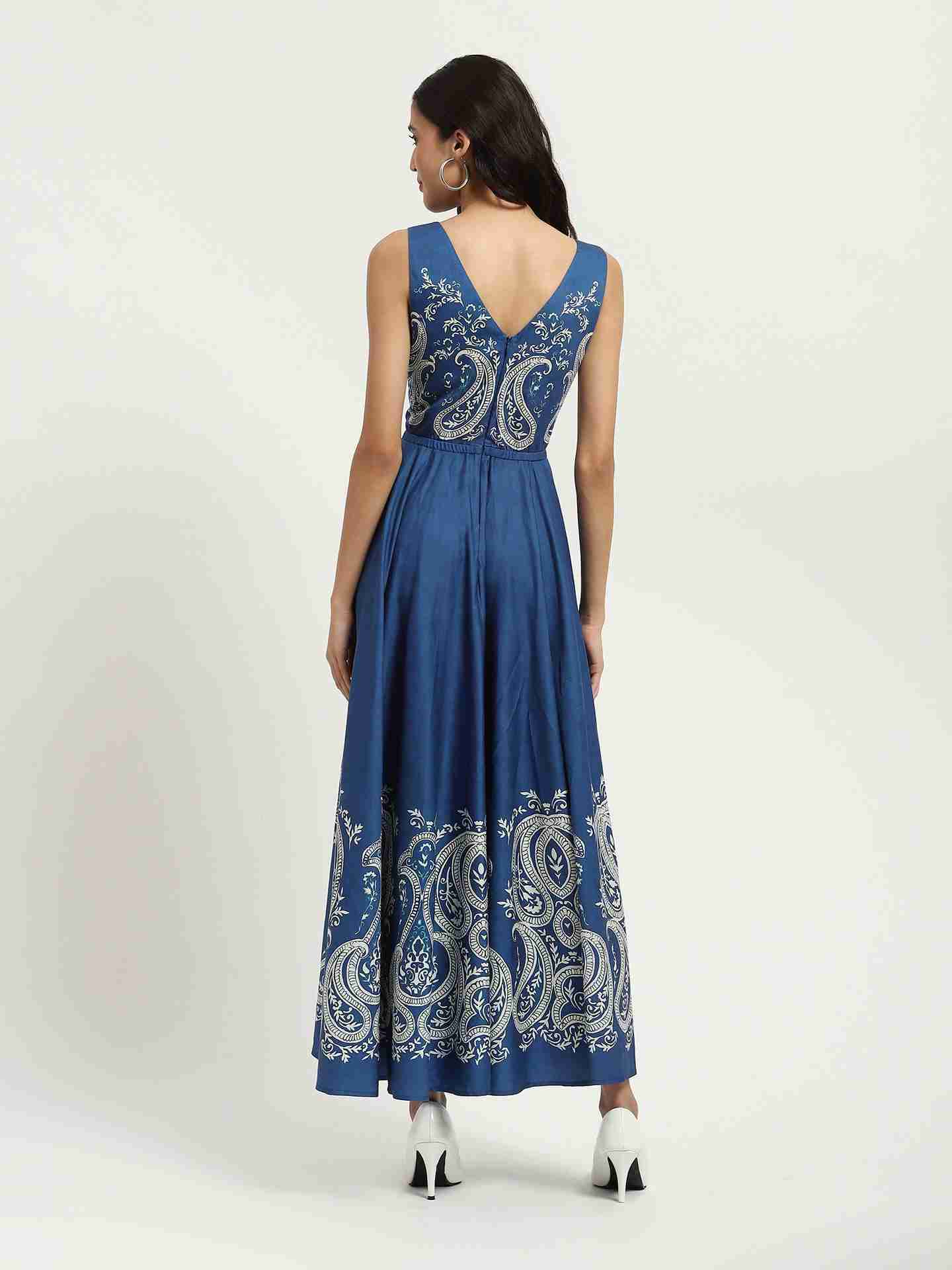 Blue Fallon Maxi Dress