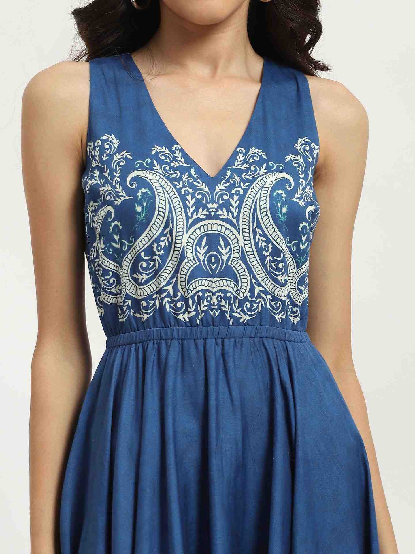 Blue Fallon Maxi Dress