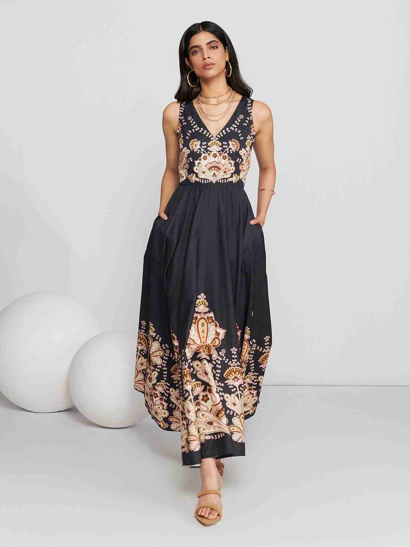Black Chleodora Long Dress
