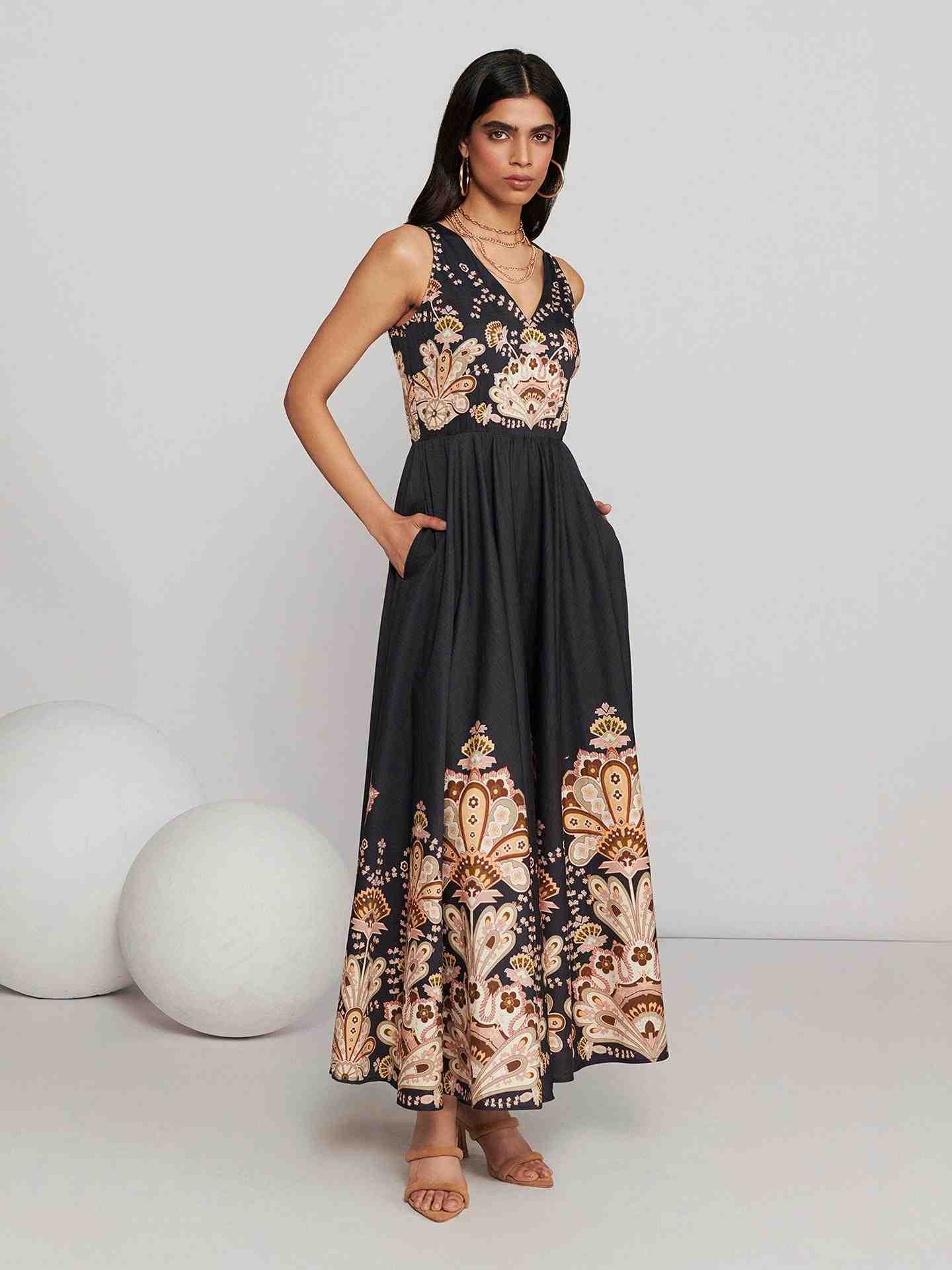 Black Chleodora Long Dress
