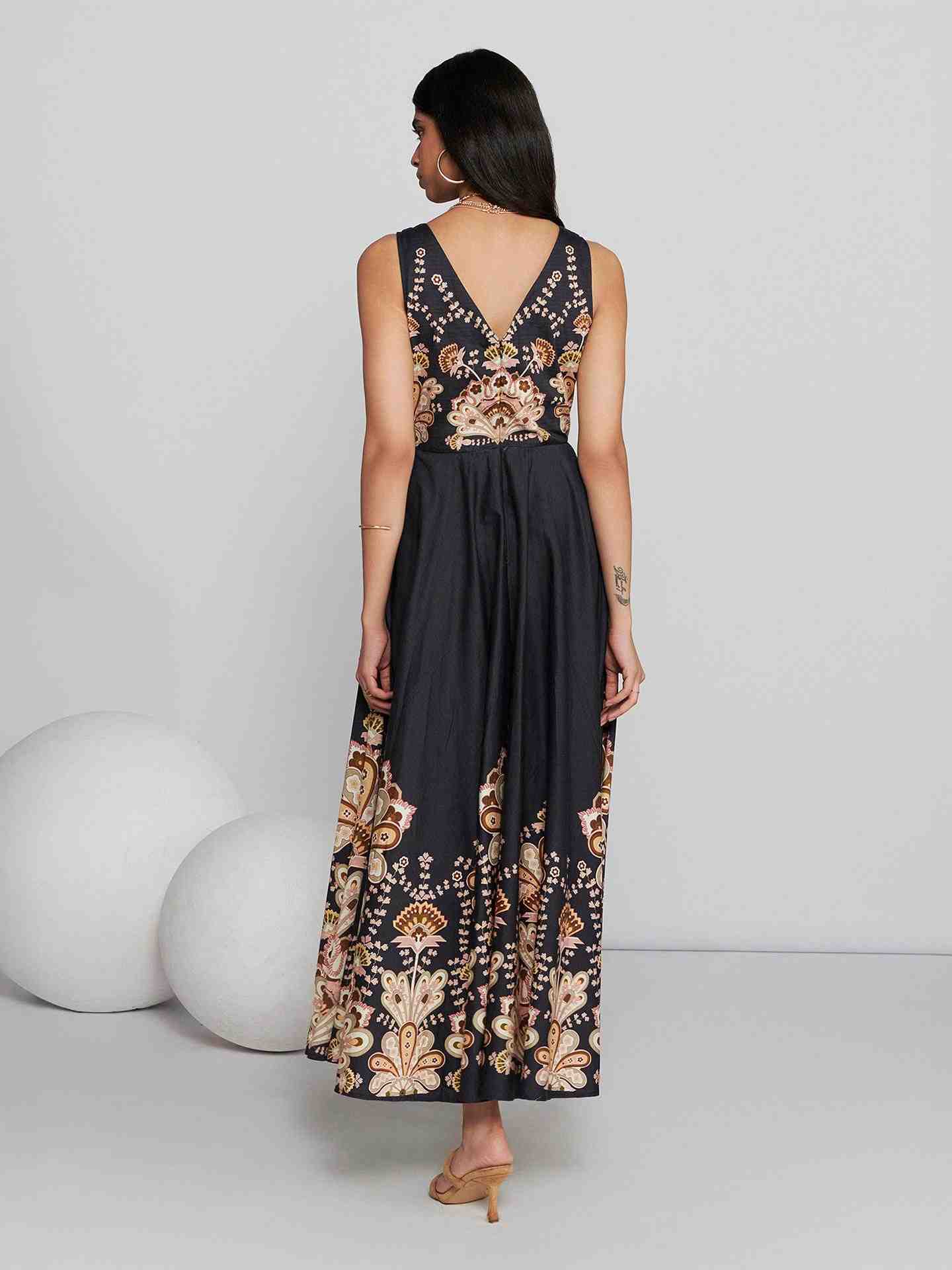Black Chleodora Long Dress