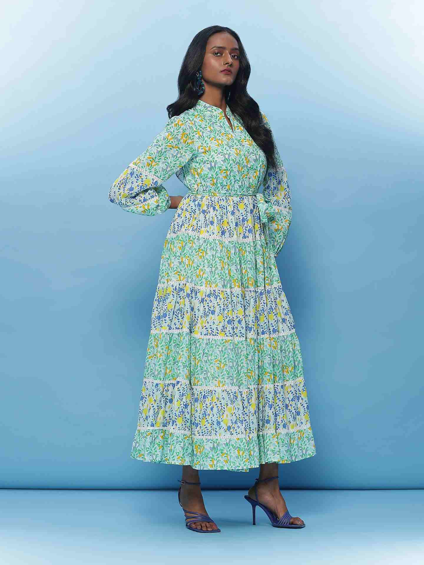 Green Gia Long Dress