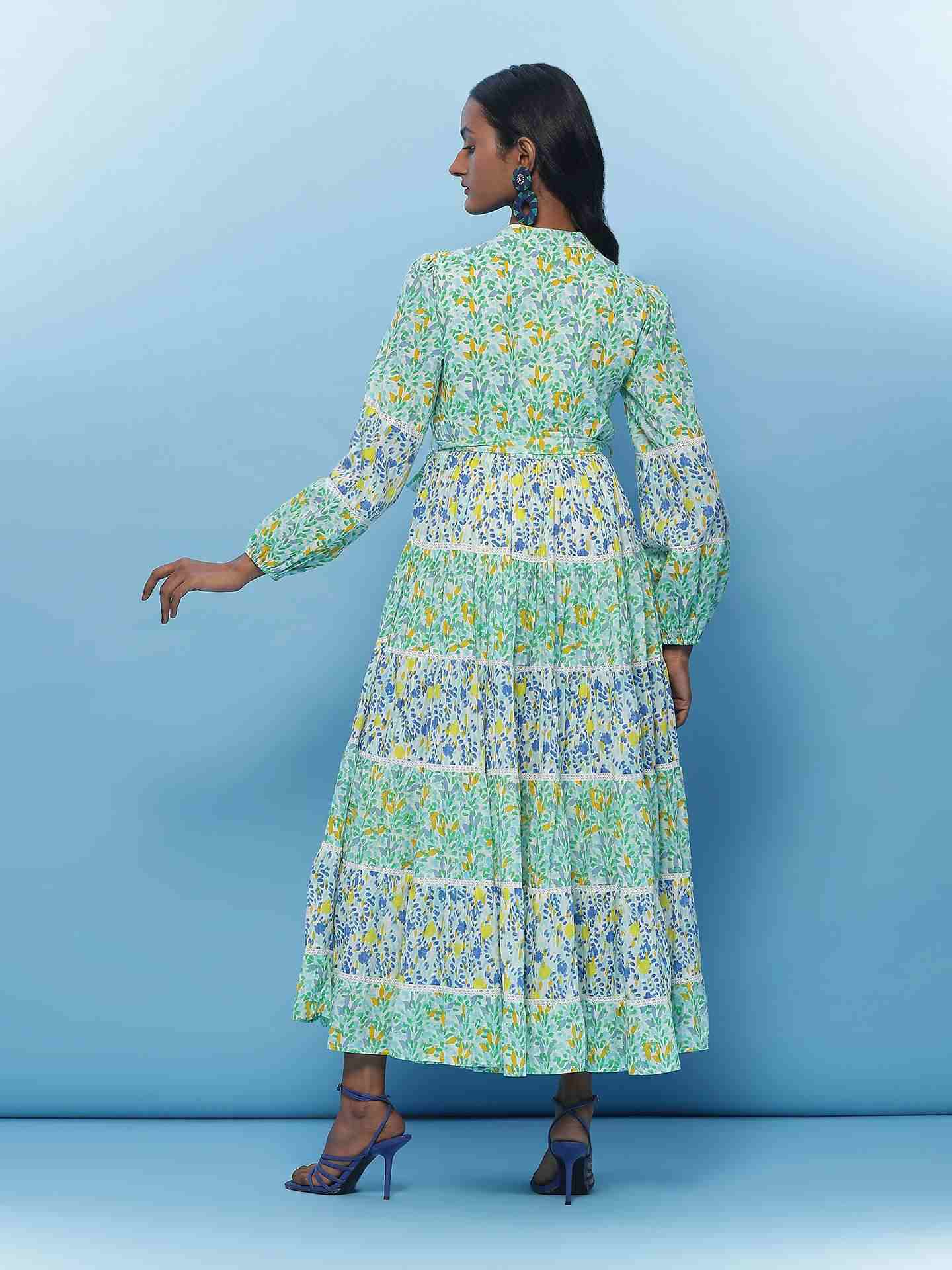 Green Gia Long Dress