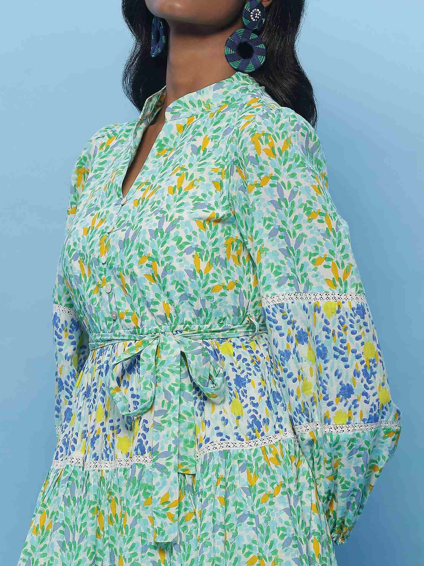 Green Gia Long Dress