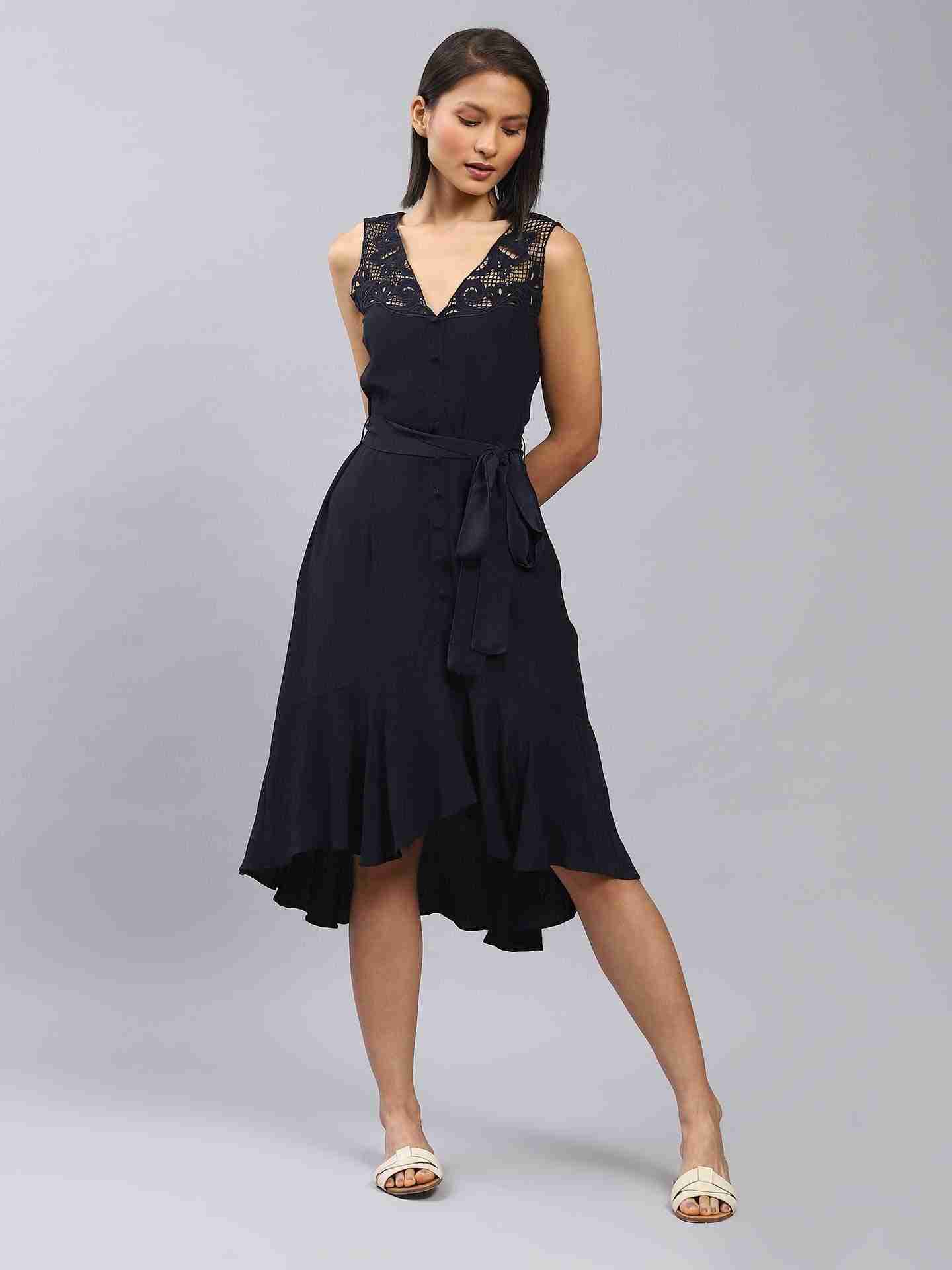 Navy Aliana Dress