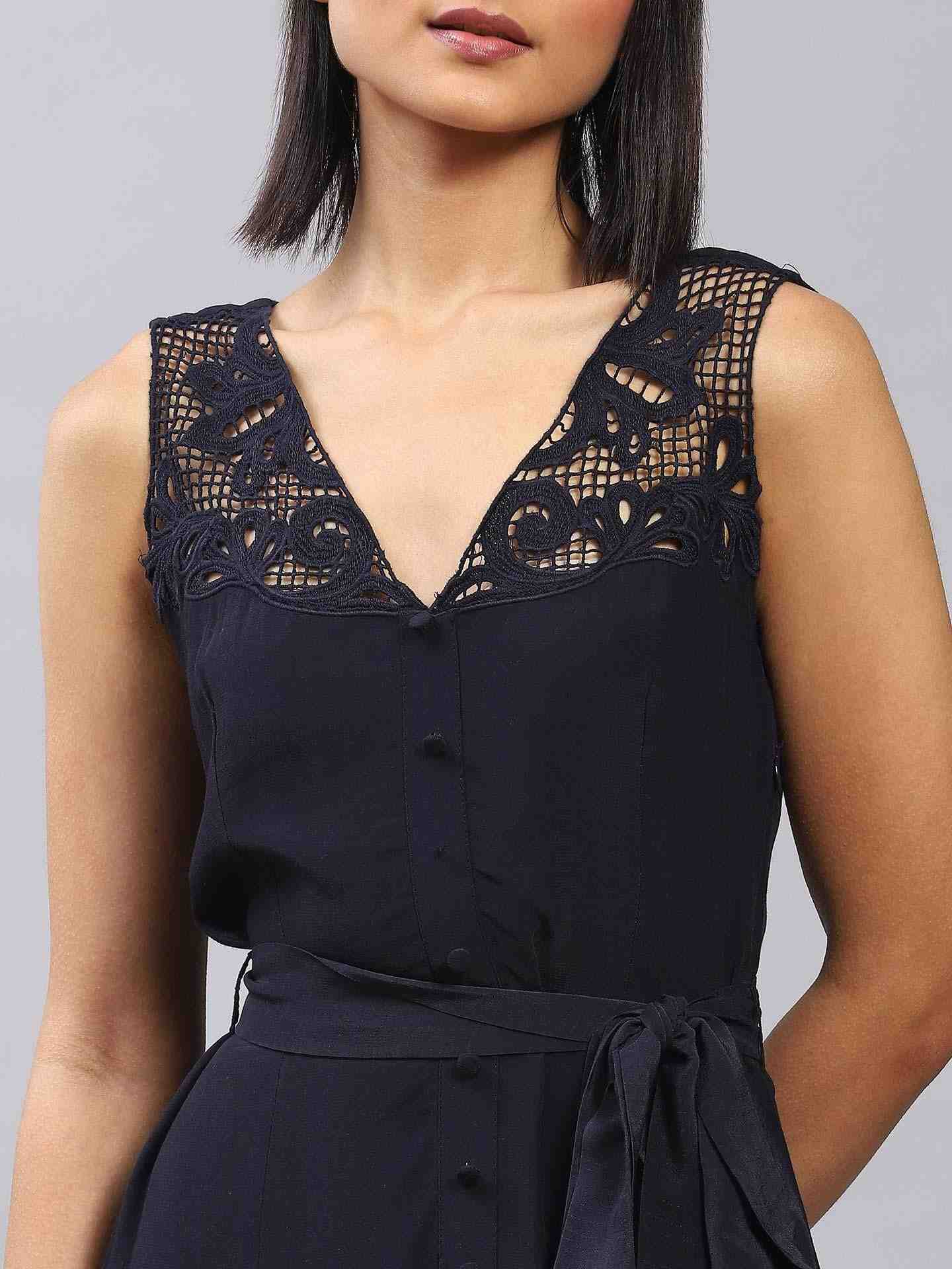 Navy Aliana Dress