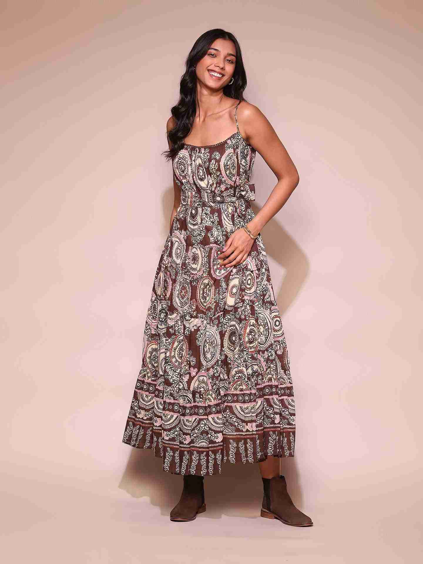 Brown Doretha Dress