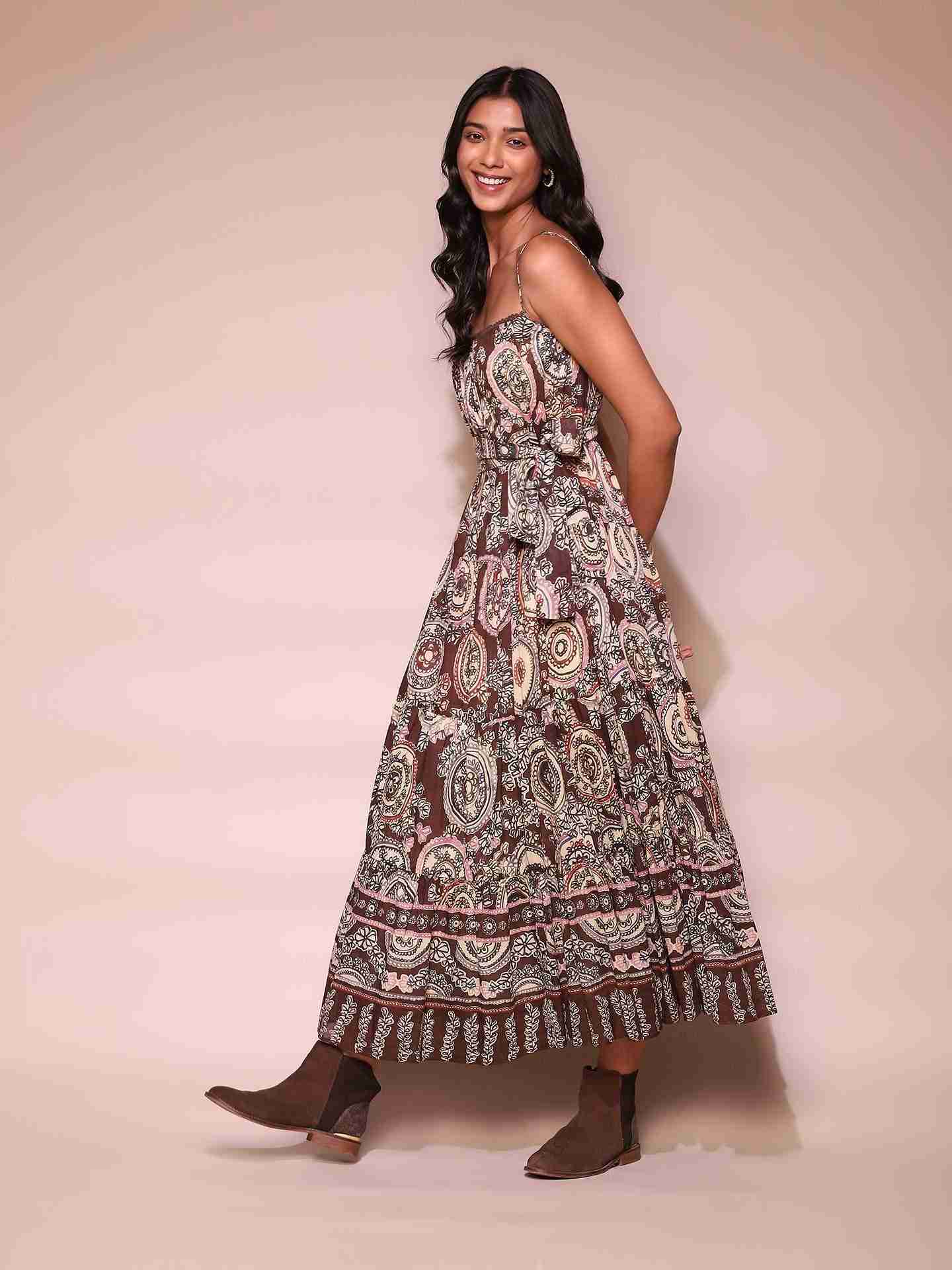Brown Doretha Dress