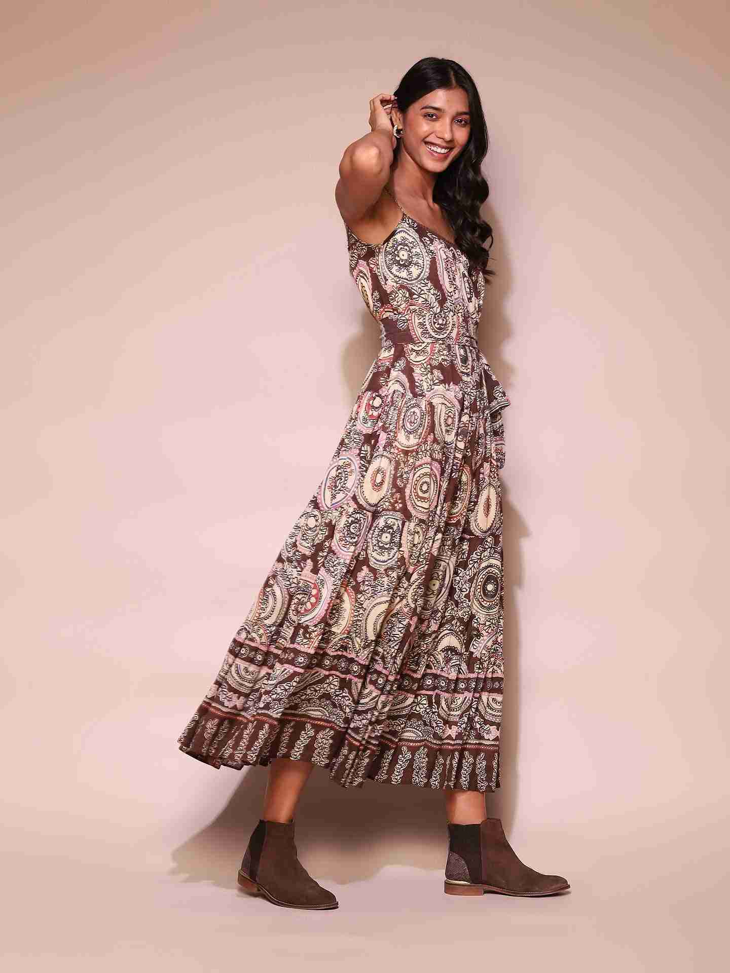 Brown Doretha Dress