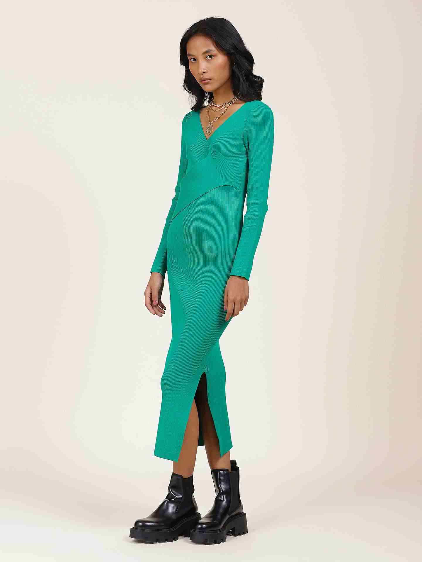 Emerald Green Leisure Basics Bodycon Dress