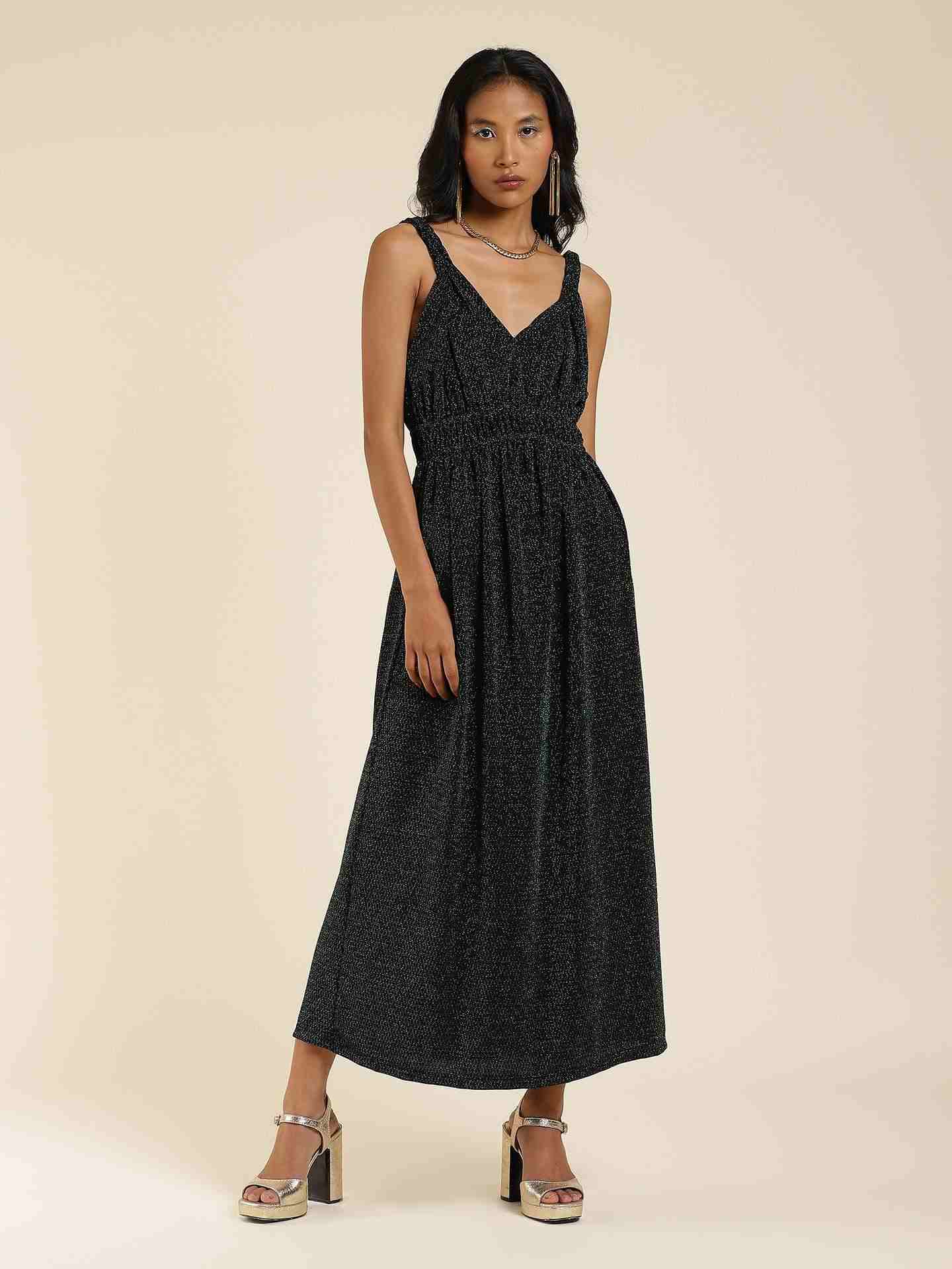 Emerald Lady Gaga Maxi Dress