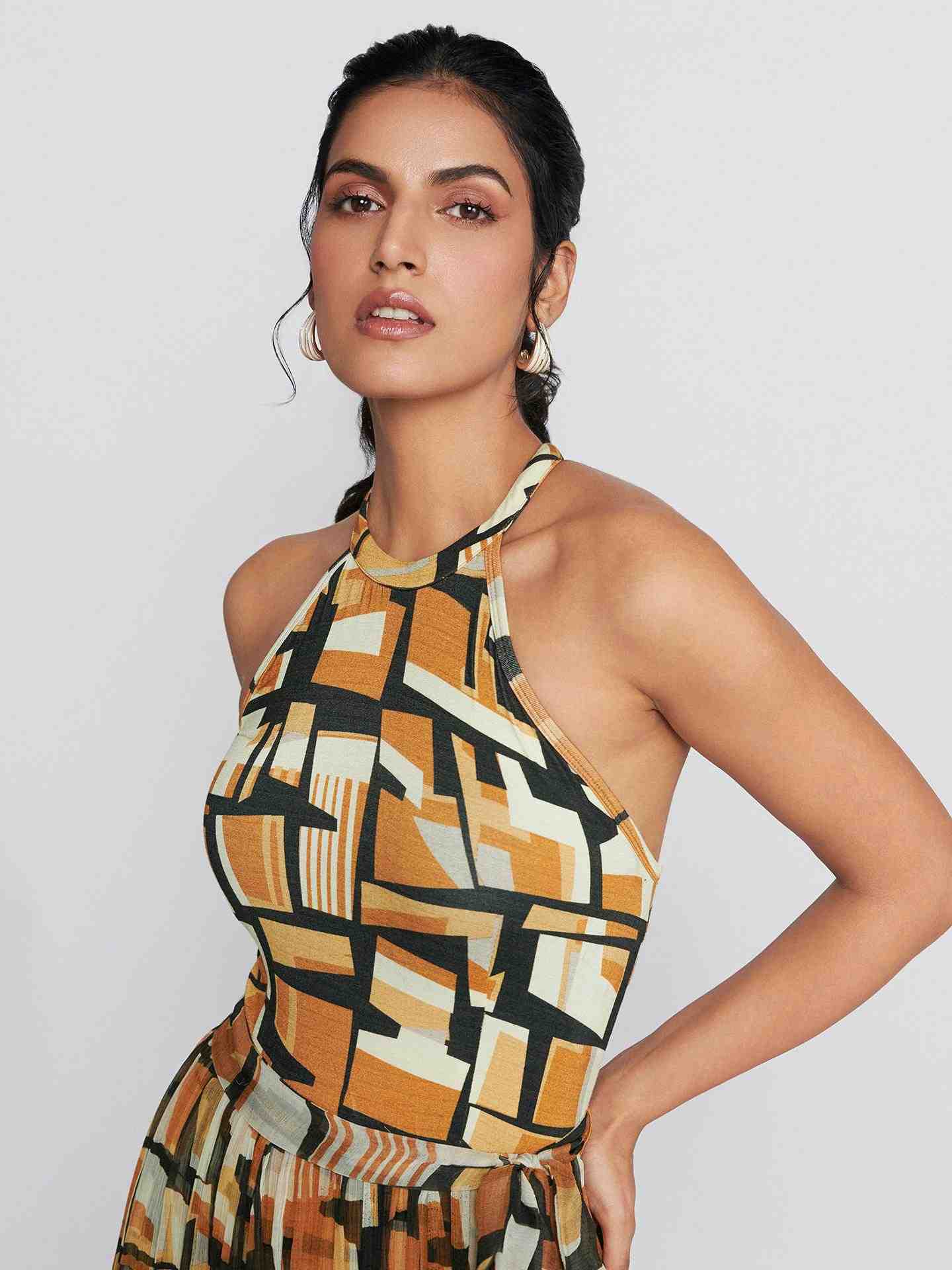 Brown Whitney Long Dress