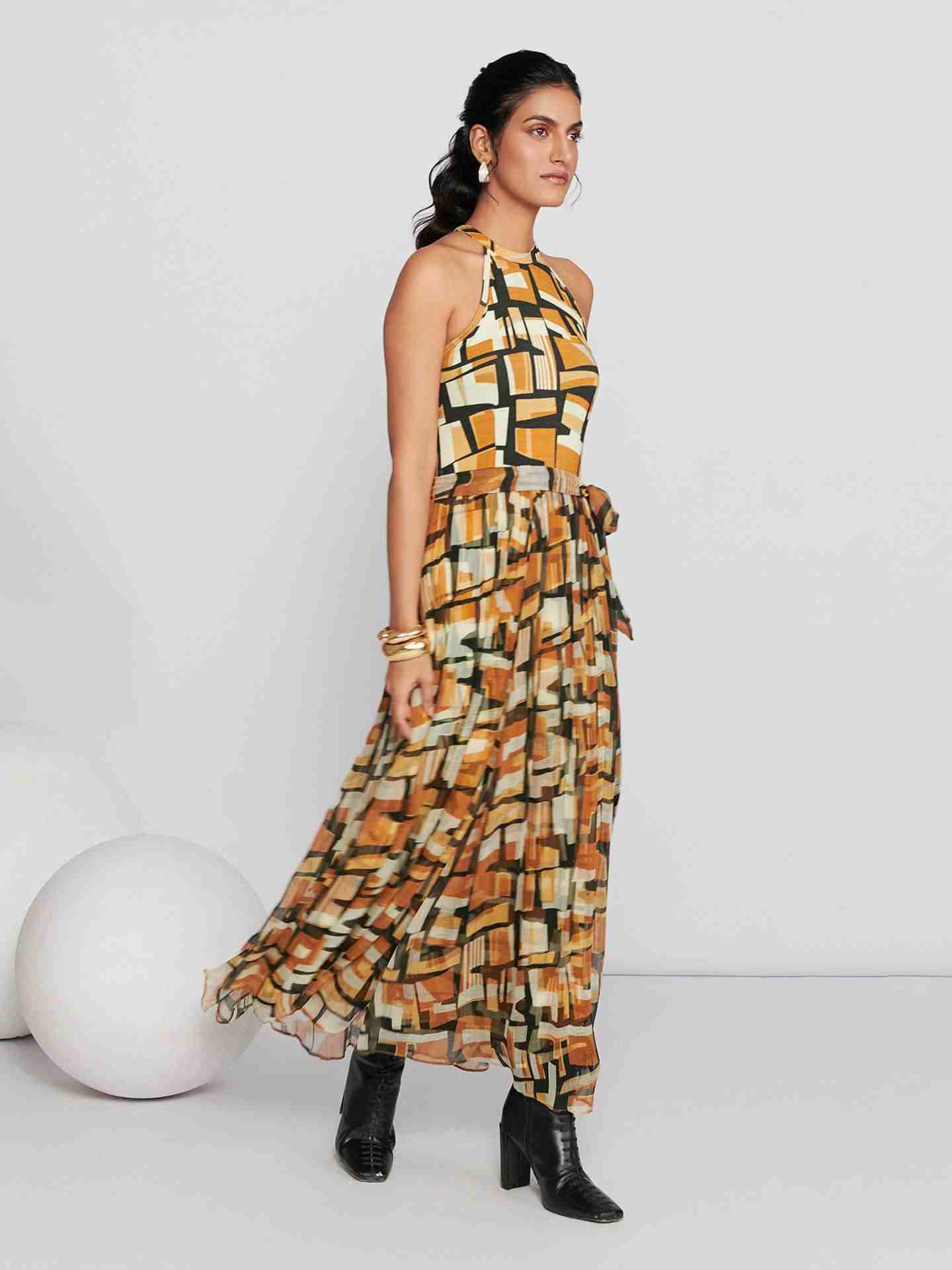 Brown Whitney Long Dress