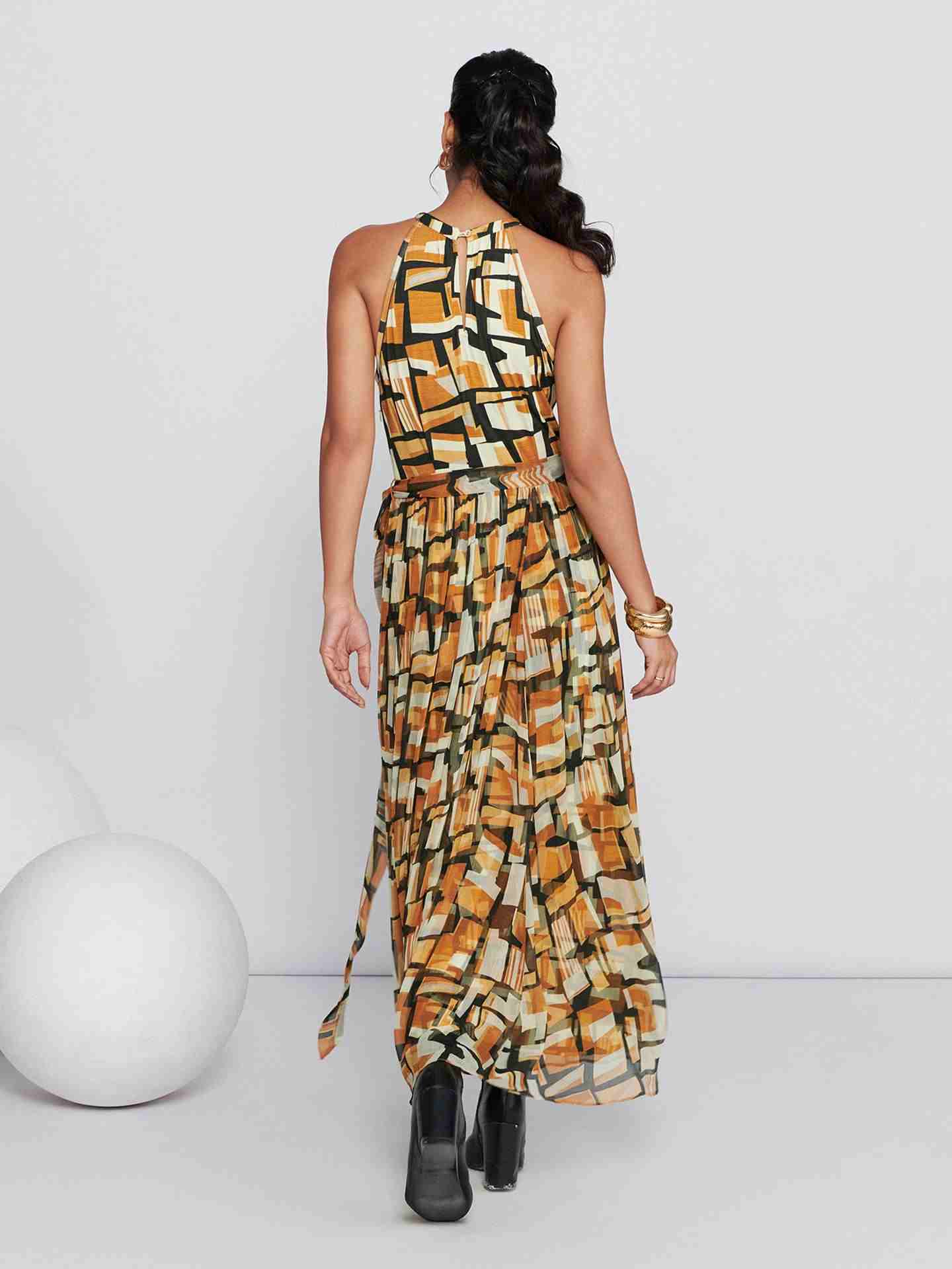 Brown Whitney Long Dress