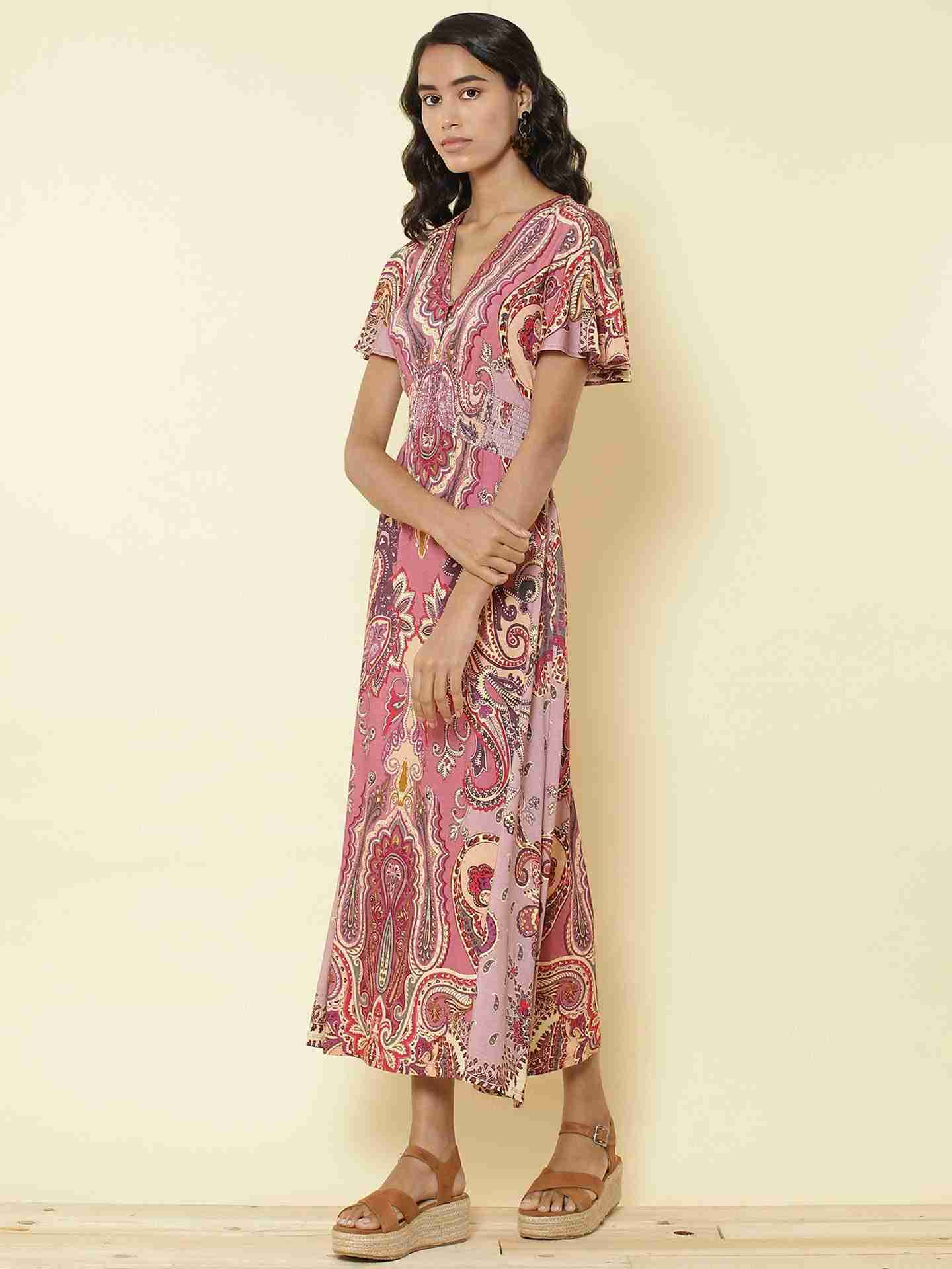 Pink Keri Print Shift Dress