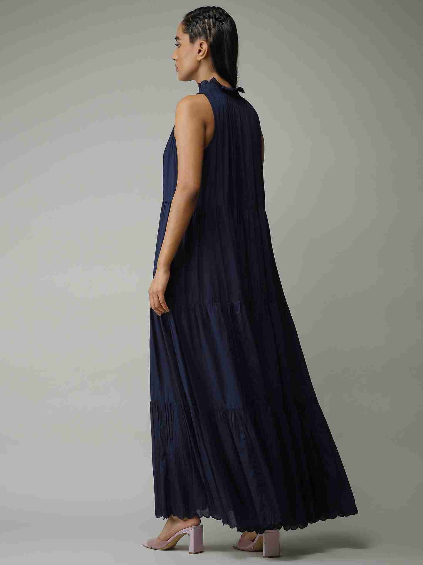Navy Leisure Basics Maxi Dress