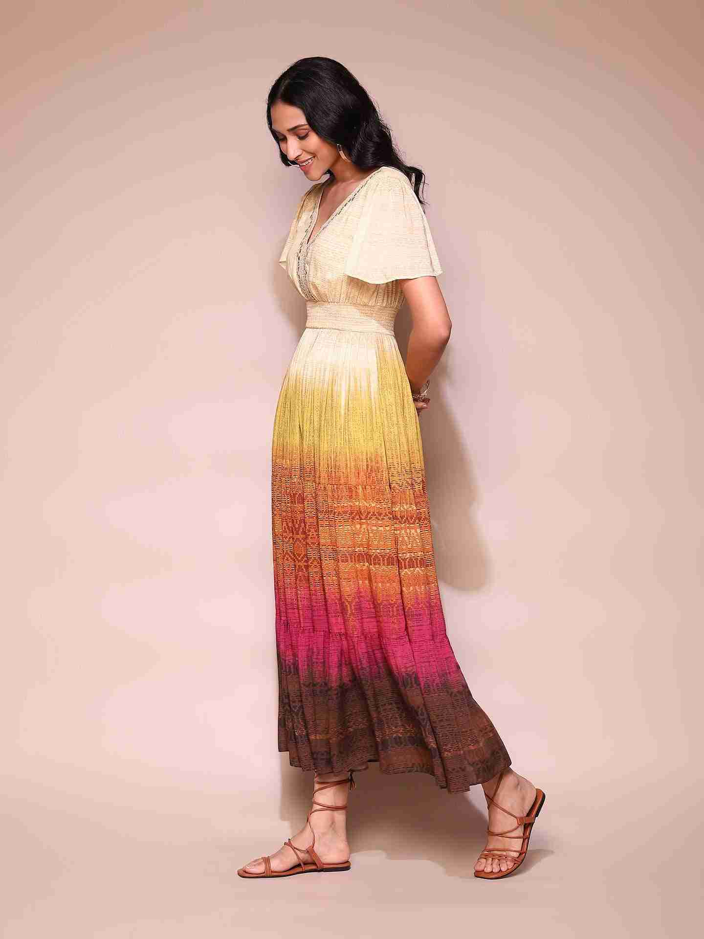 Multi Celine Maxi Dress