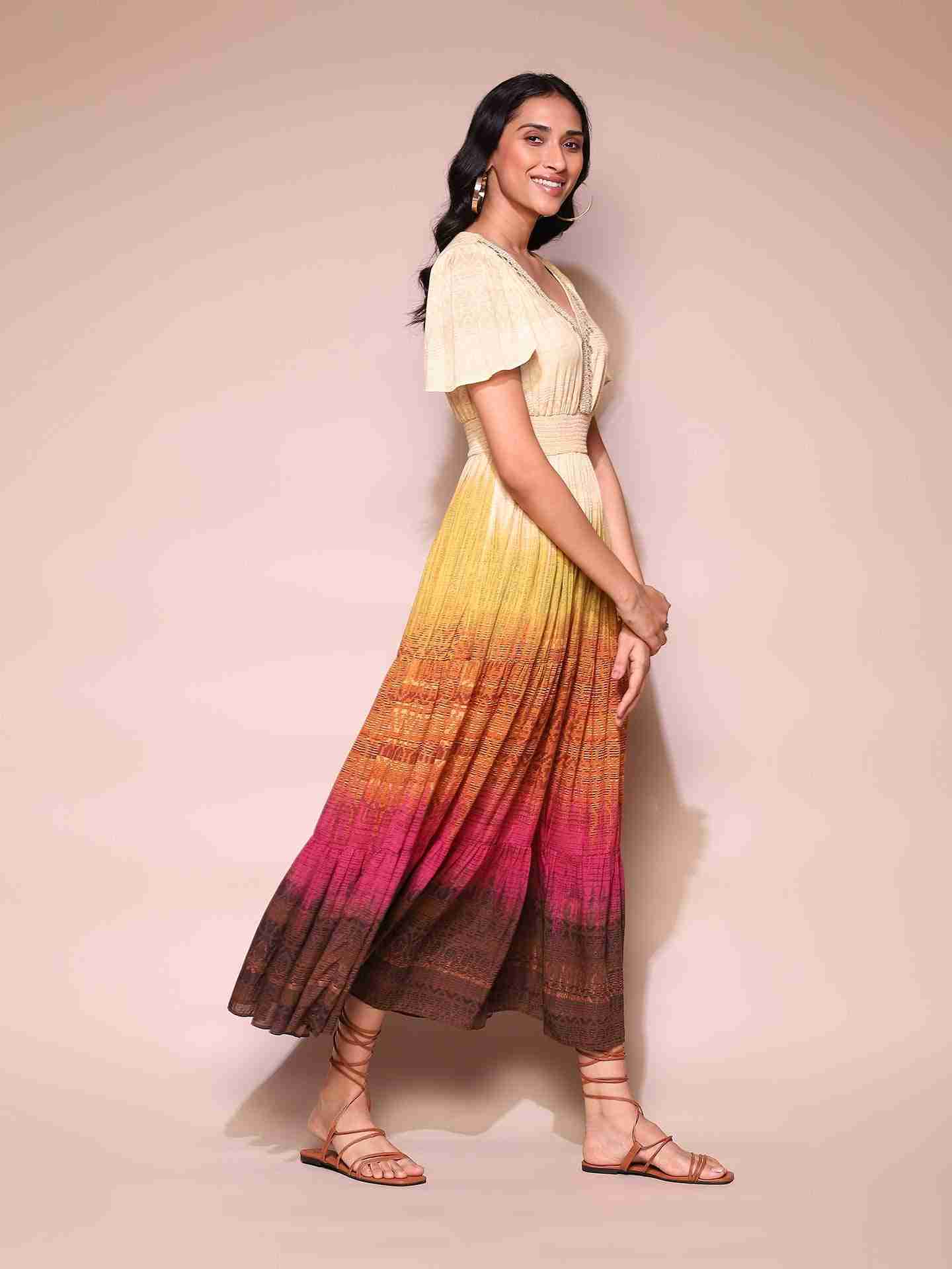 Multi Celine Maxi Dress