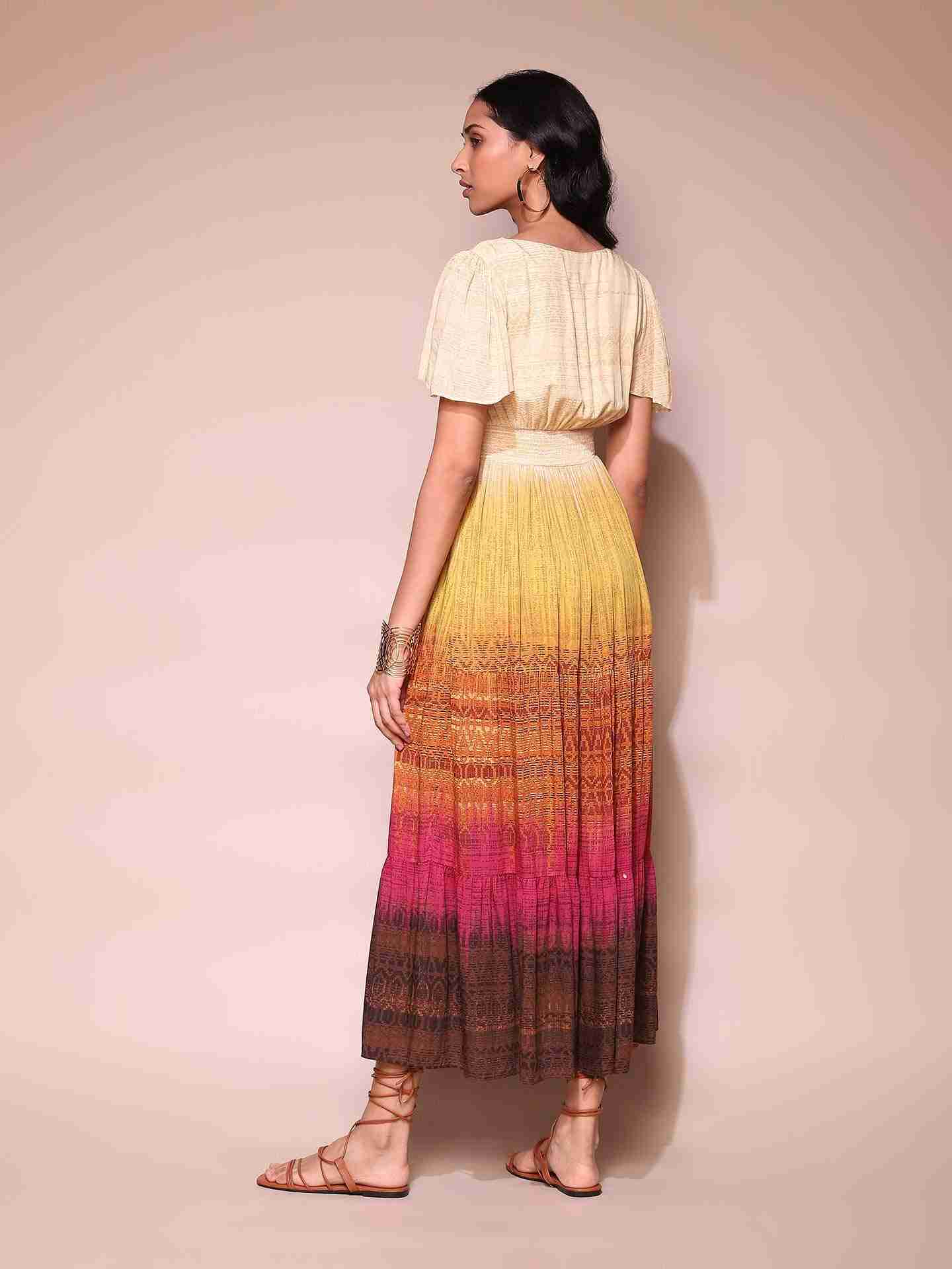 Multi Celine Maxi Dress