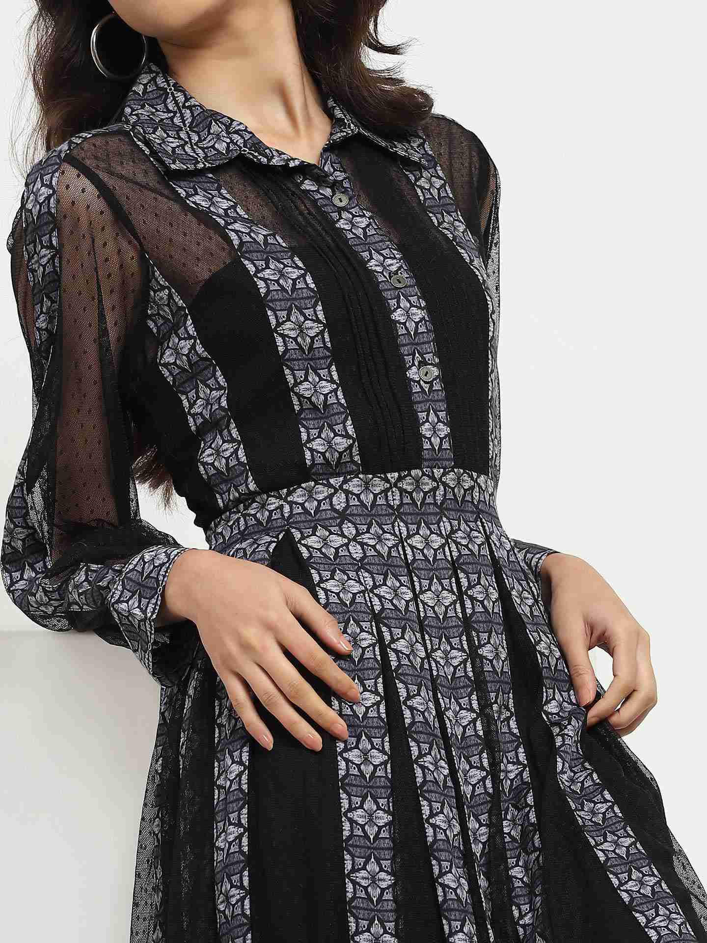 Black Veronica Long Dress