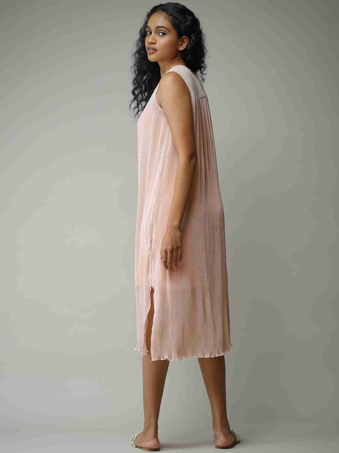 Peach Leisure Basics Shift Dress