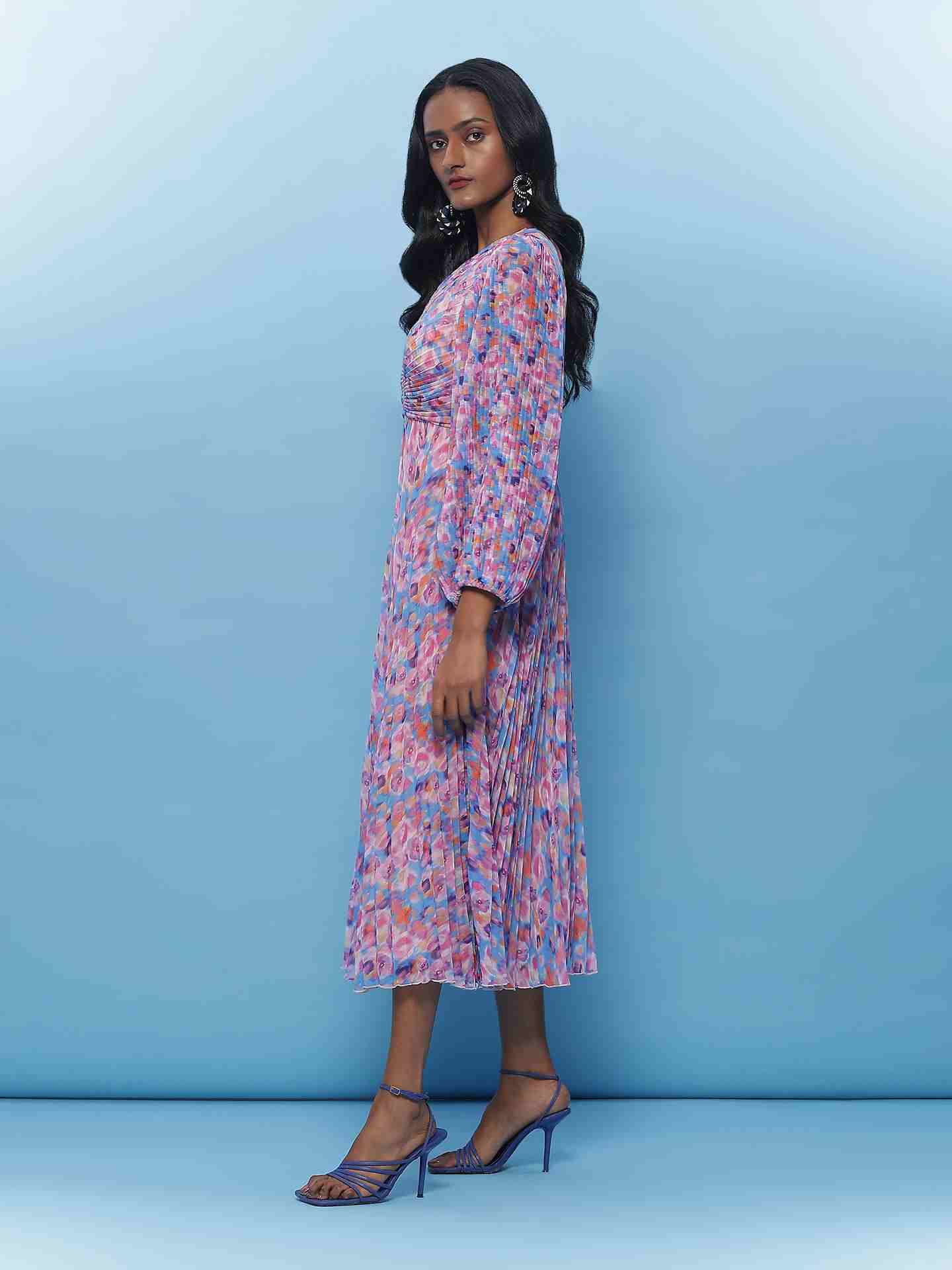 Blue Brianna Long Dress