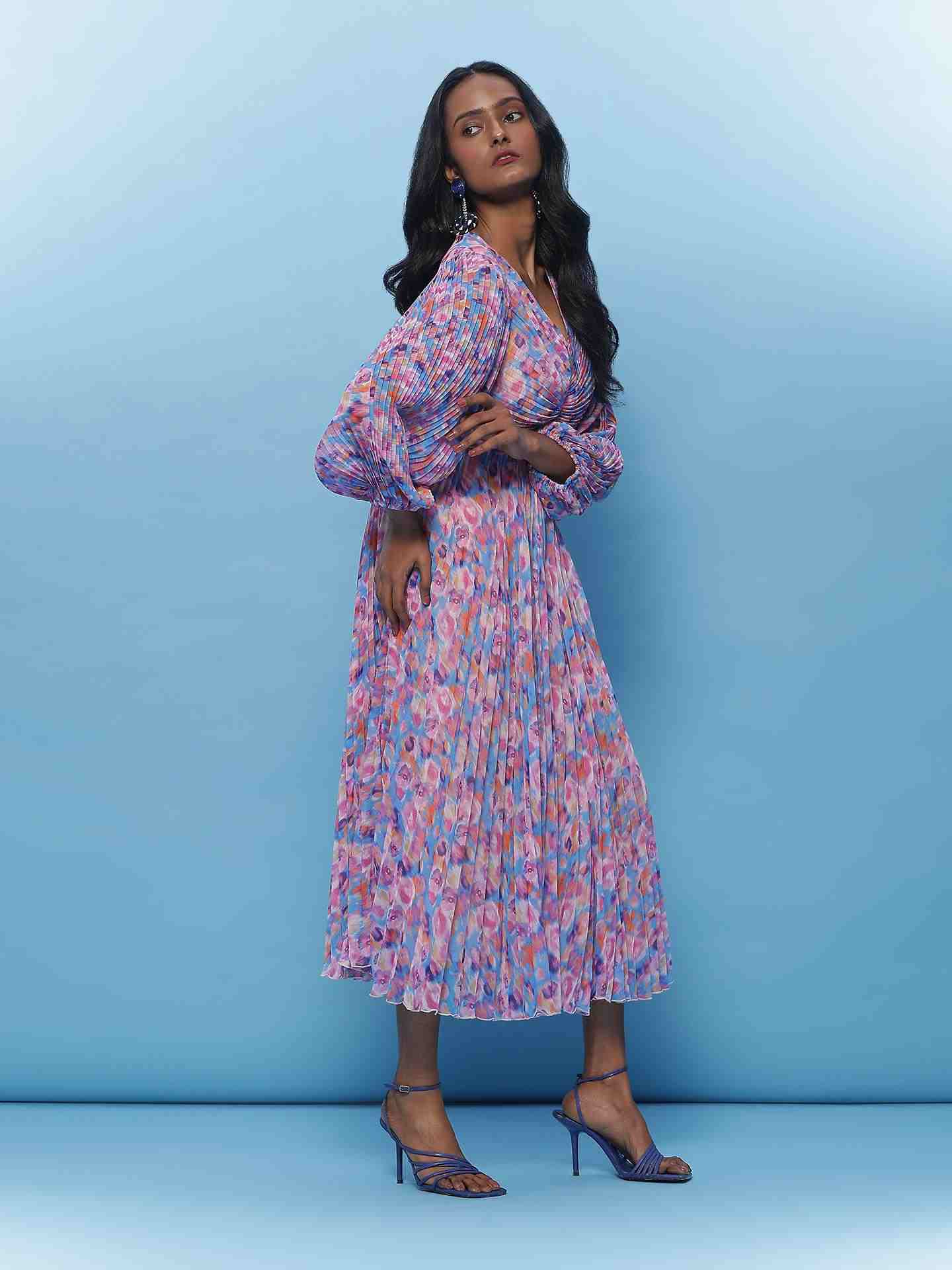 Blue Brianna Long Dress