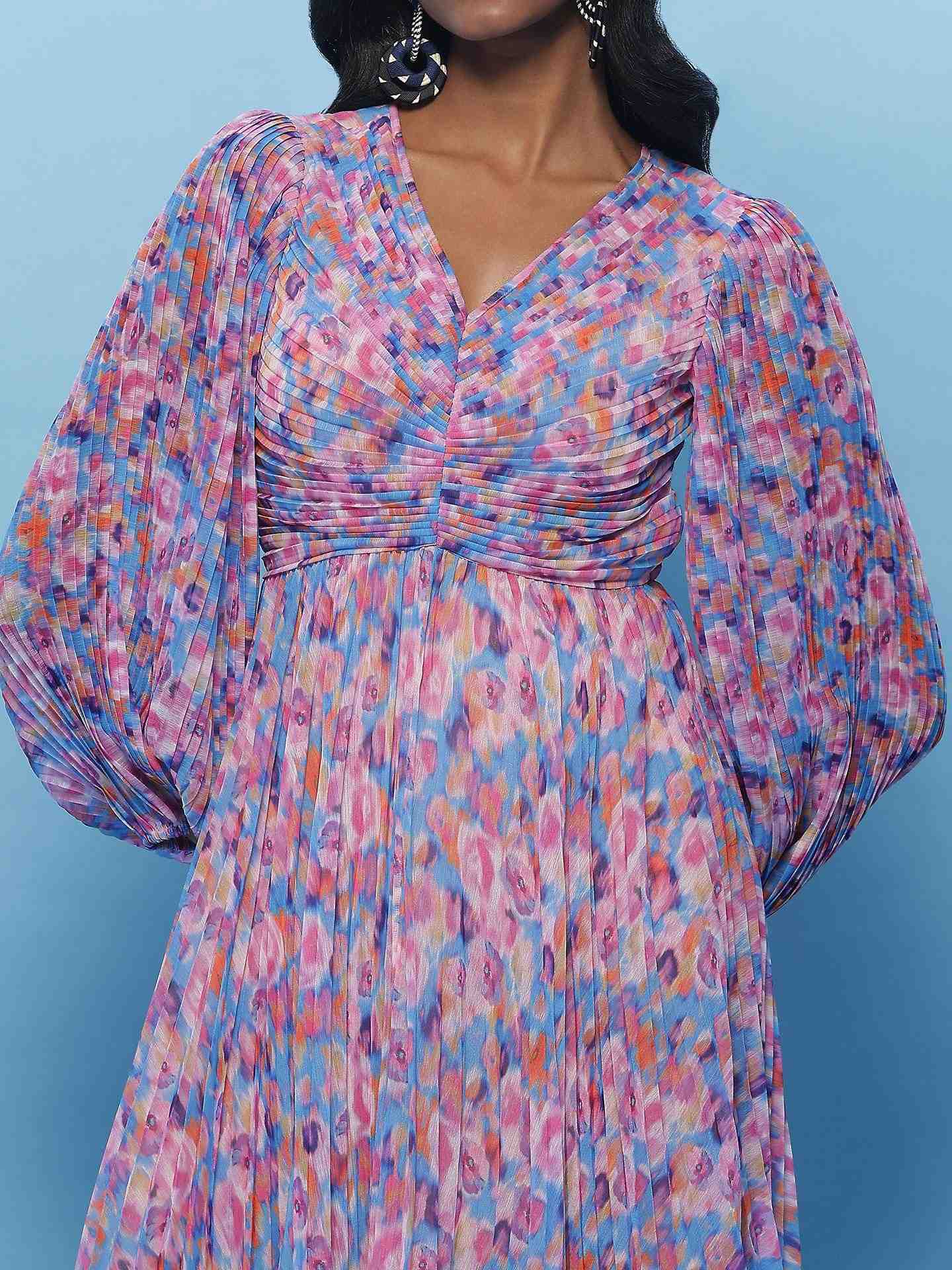 Blue Brianna Long Dress