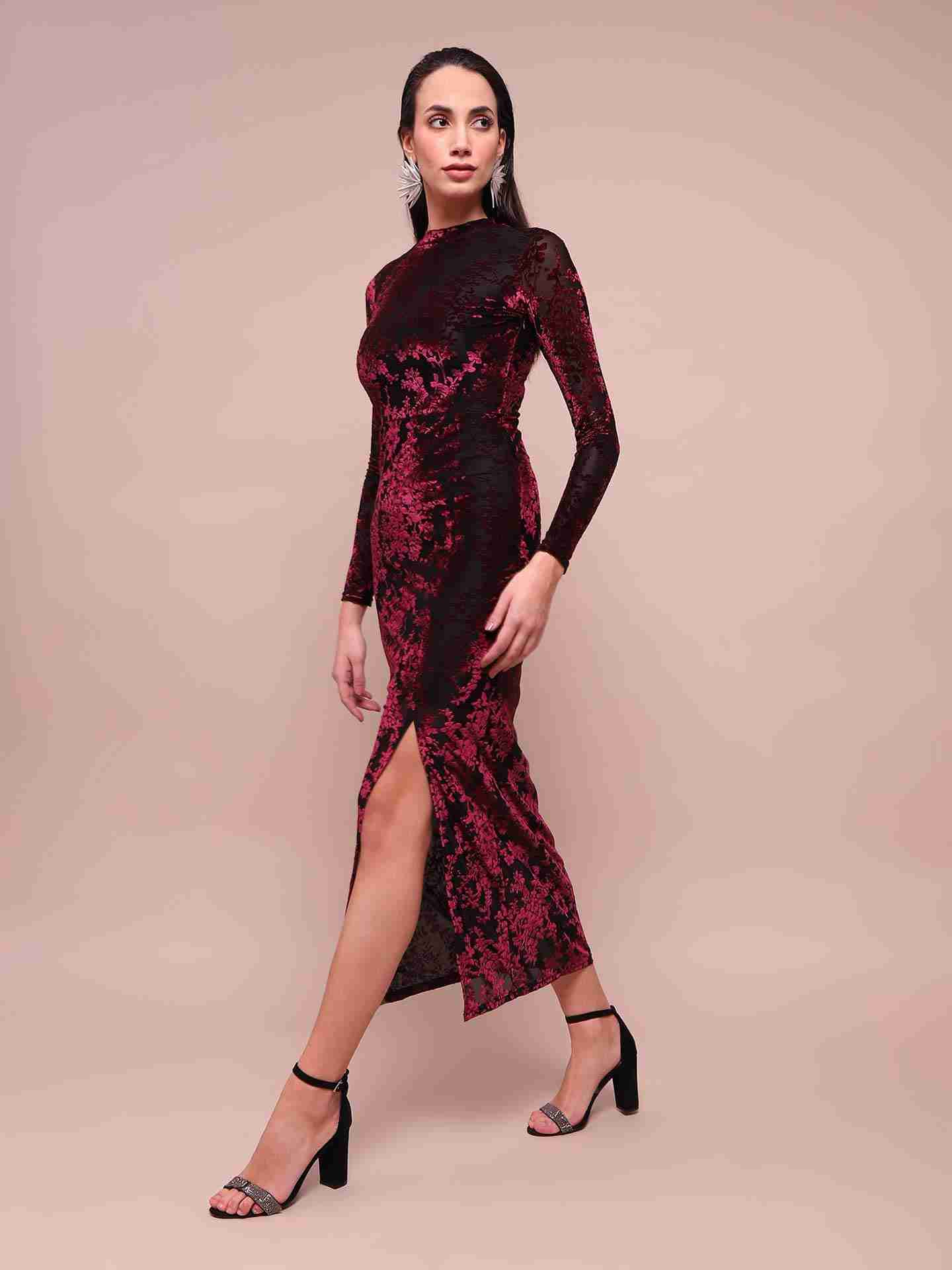 Red Oriana Long Dress