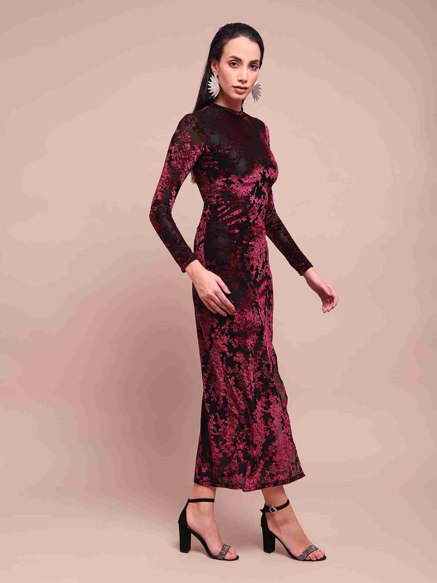 Red Oriana Long Dress