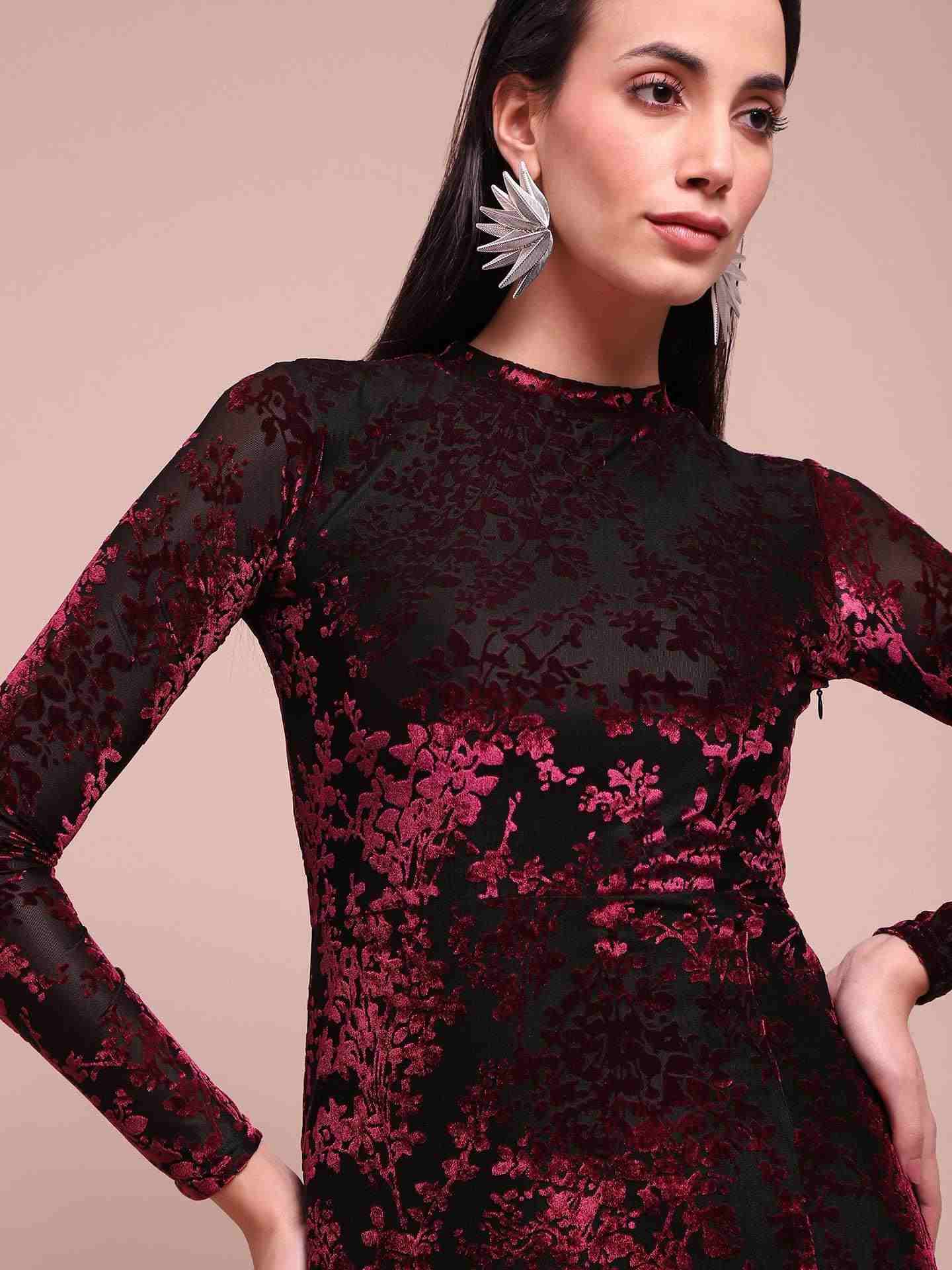 Red Oriana Long Dress