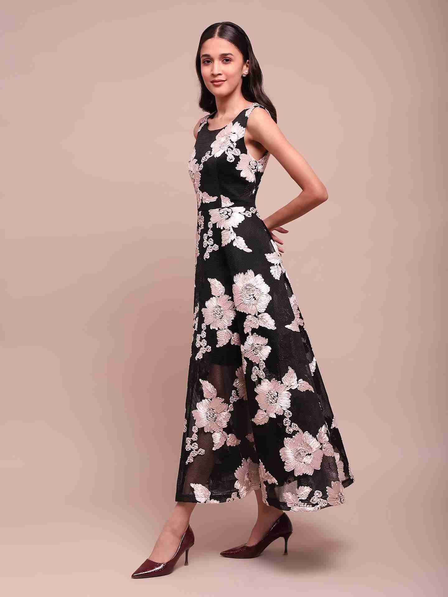 Black Aaron Long Dress